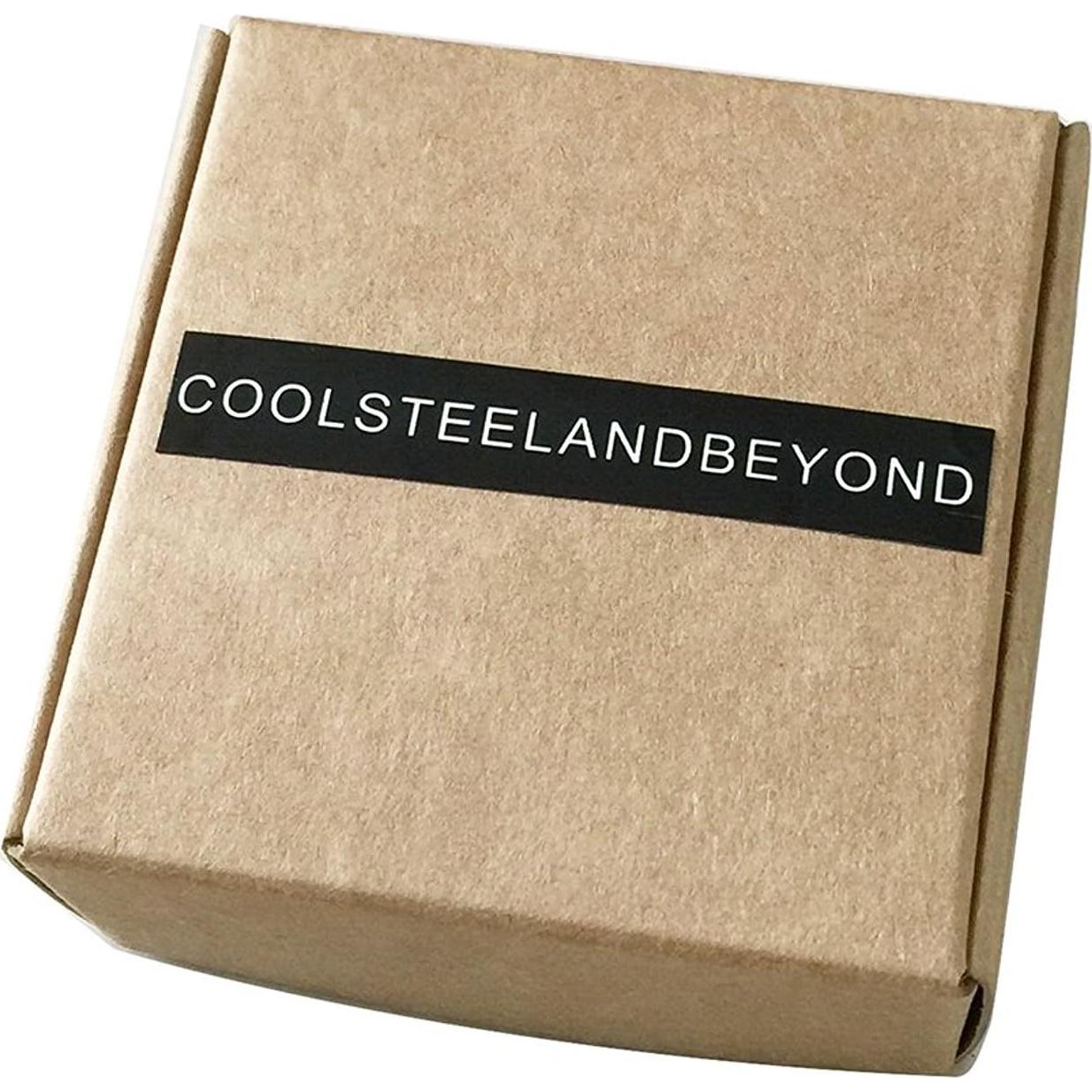 Aretes Cuff de Acero Inoxidable COOLSTEELANDBEYOND 10MM y 6MM