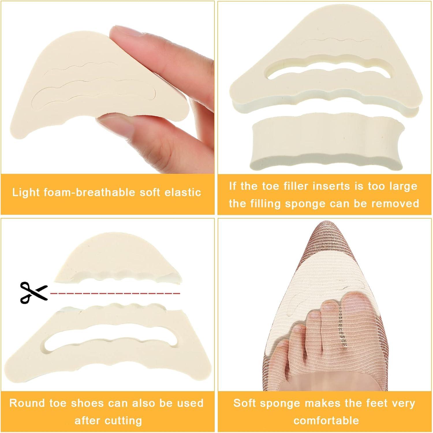 Geyoga Almohadillas para Talón y Dedos - 12 Pares Ajustables