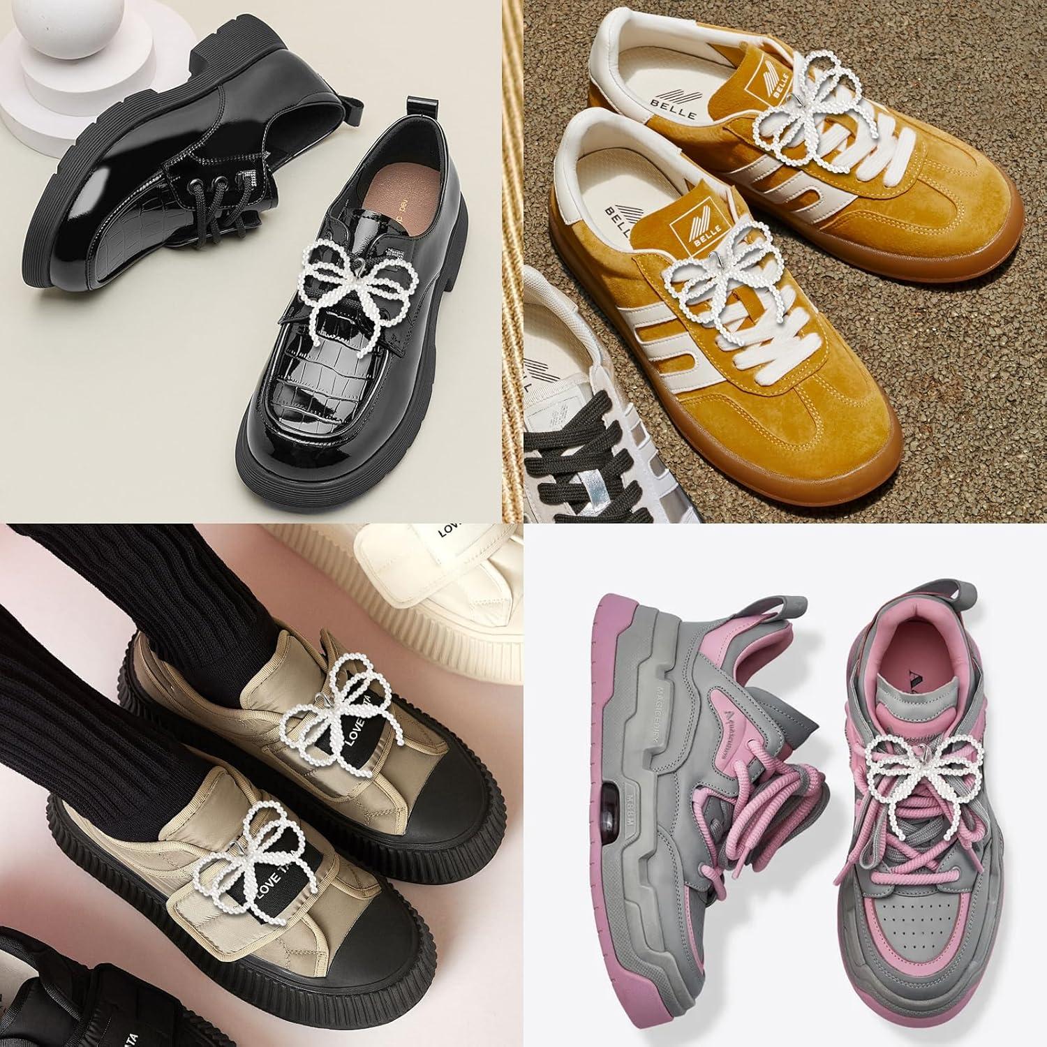 Encantos de Lazo de Perla para Zapatillas Lestp - 2 Piezas