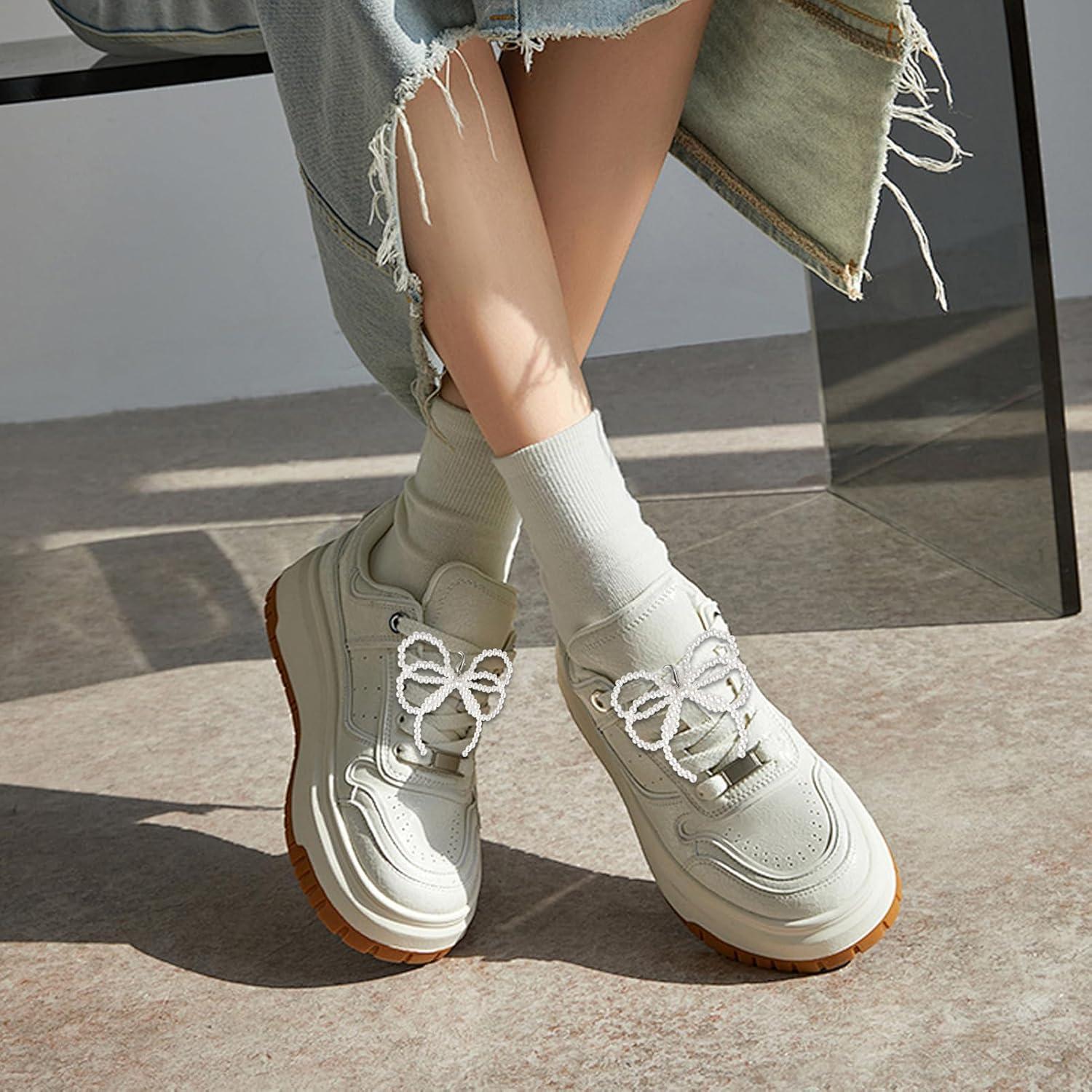 Encantos de Lazo de Perla para Zapatillas Lestp - 2 Piezas