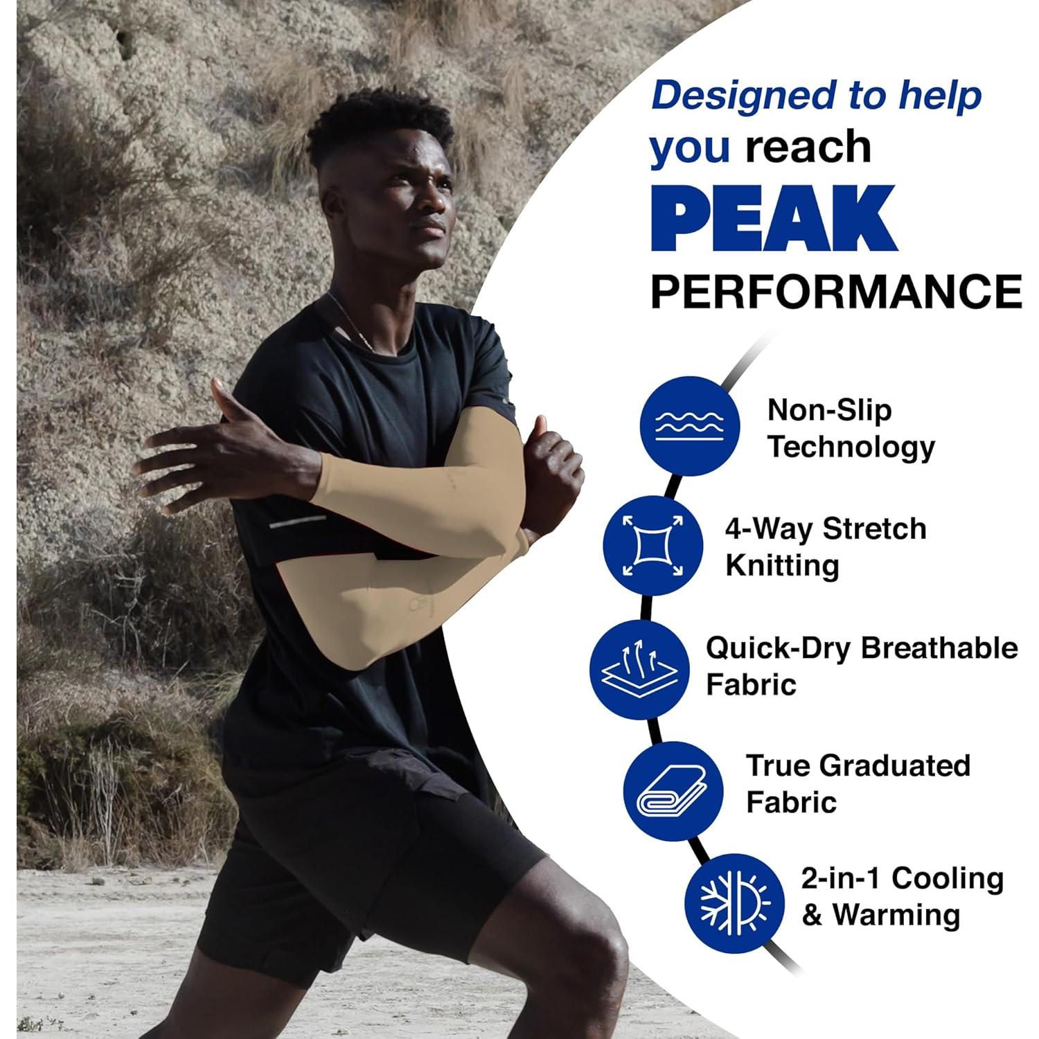 Manguitas Armoray UPF 50 para Hombres y Mujeres - Compresión y Protección Solar