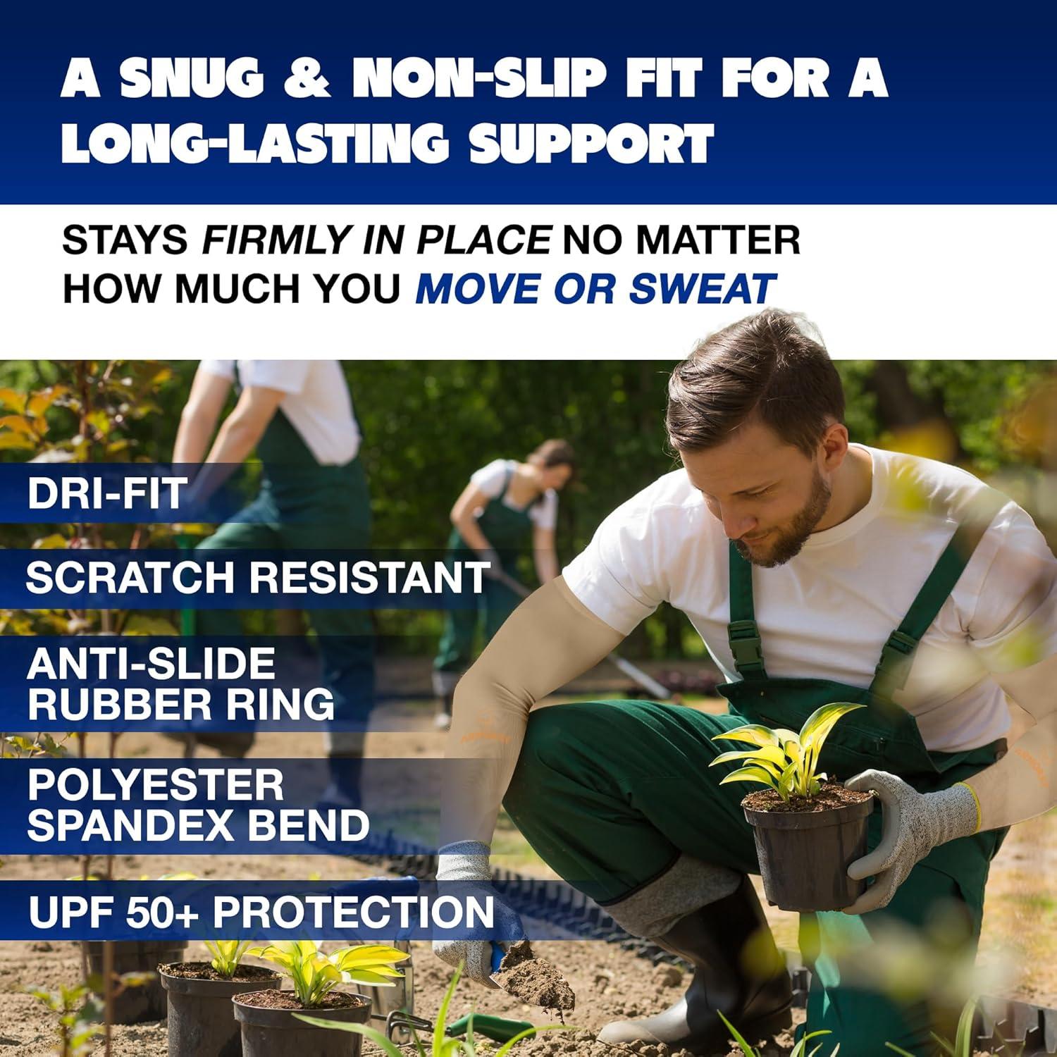 Manguitas Armoray UPF 50 para Hombres y Mujeres - Compresión y Protección Solar