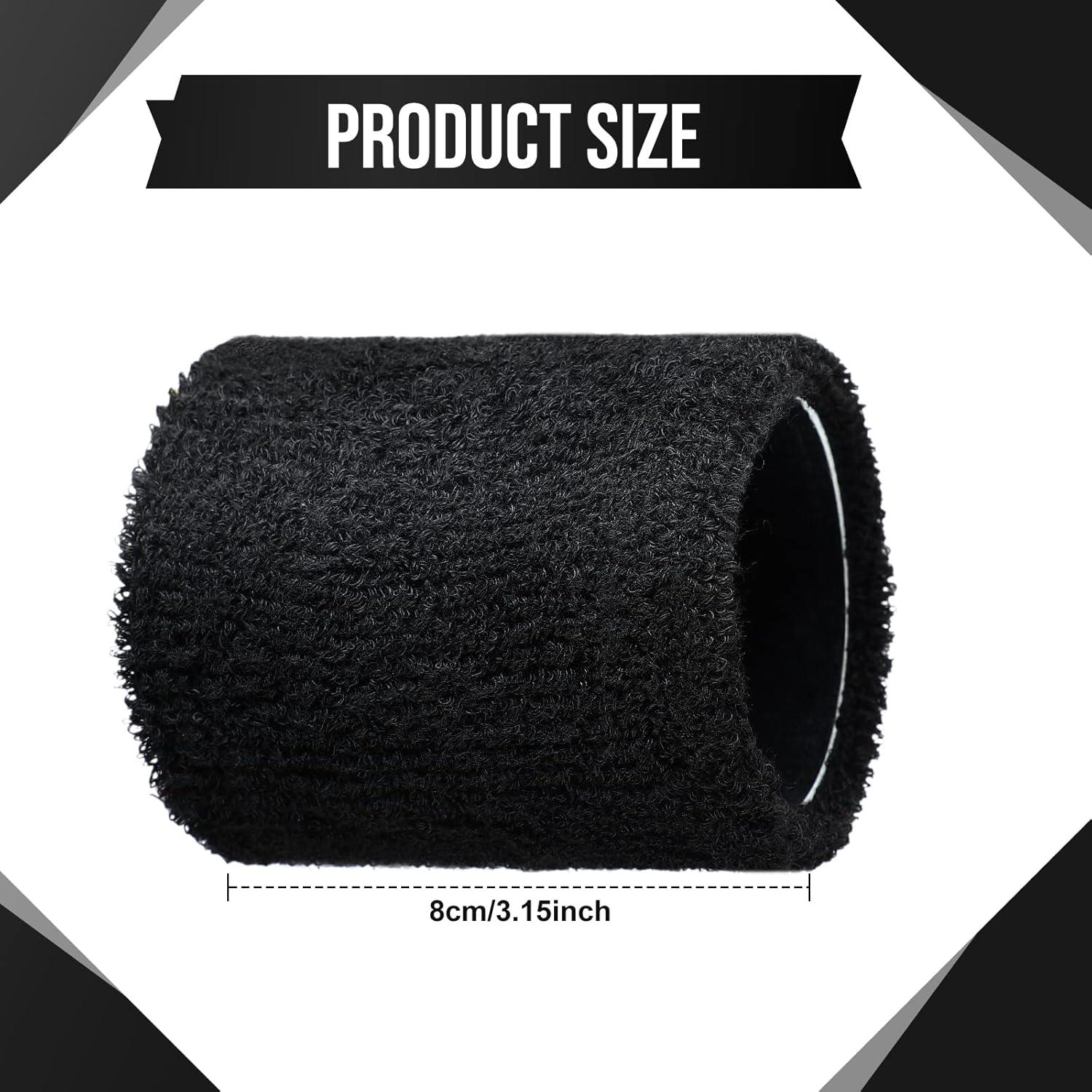 Pulseras de Muñeca Sosation 100 Piezas Algodón Negro Deportivas