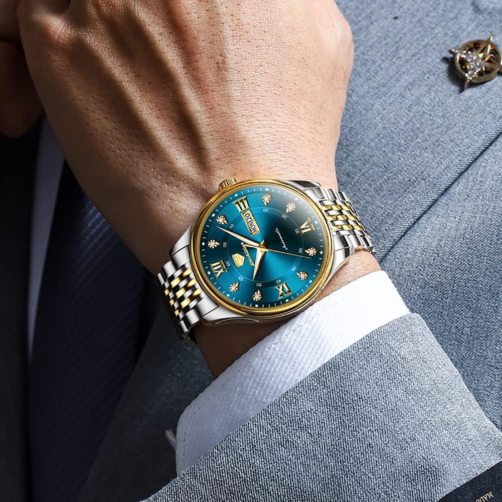 Reloj Automático OLEVS GJ-J-G8939 Doble Tonalidad Azul