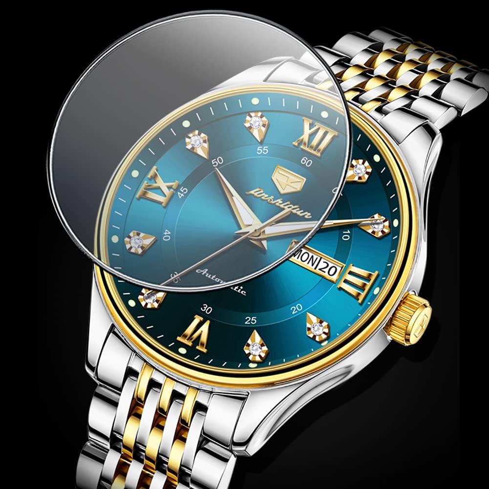 Reloj Automático OLEVS GJ-J-G8939 Doble Tonalidad Azul