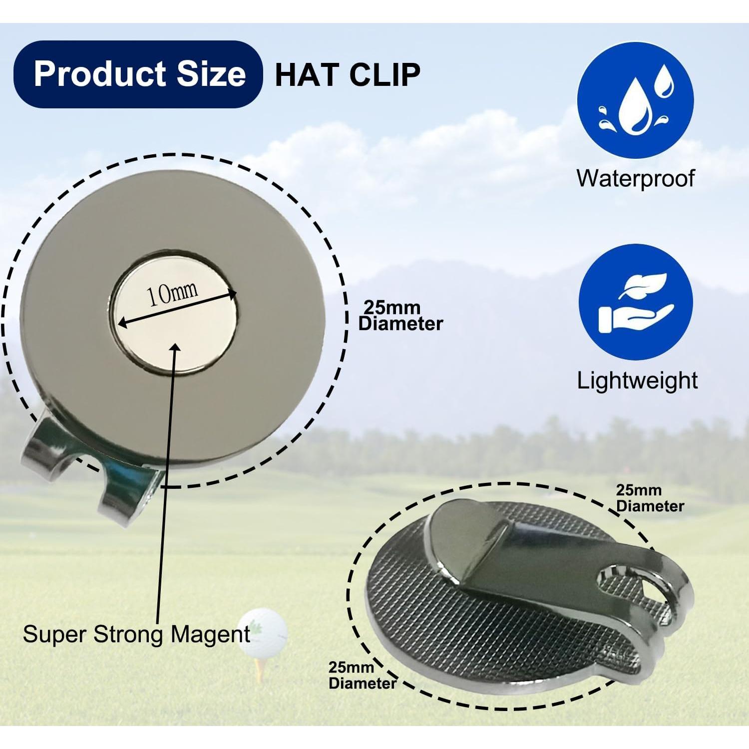 Clip de Gorra Adhere con Soporte Magnético para Golf