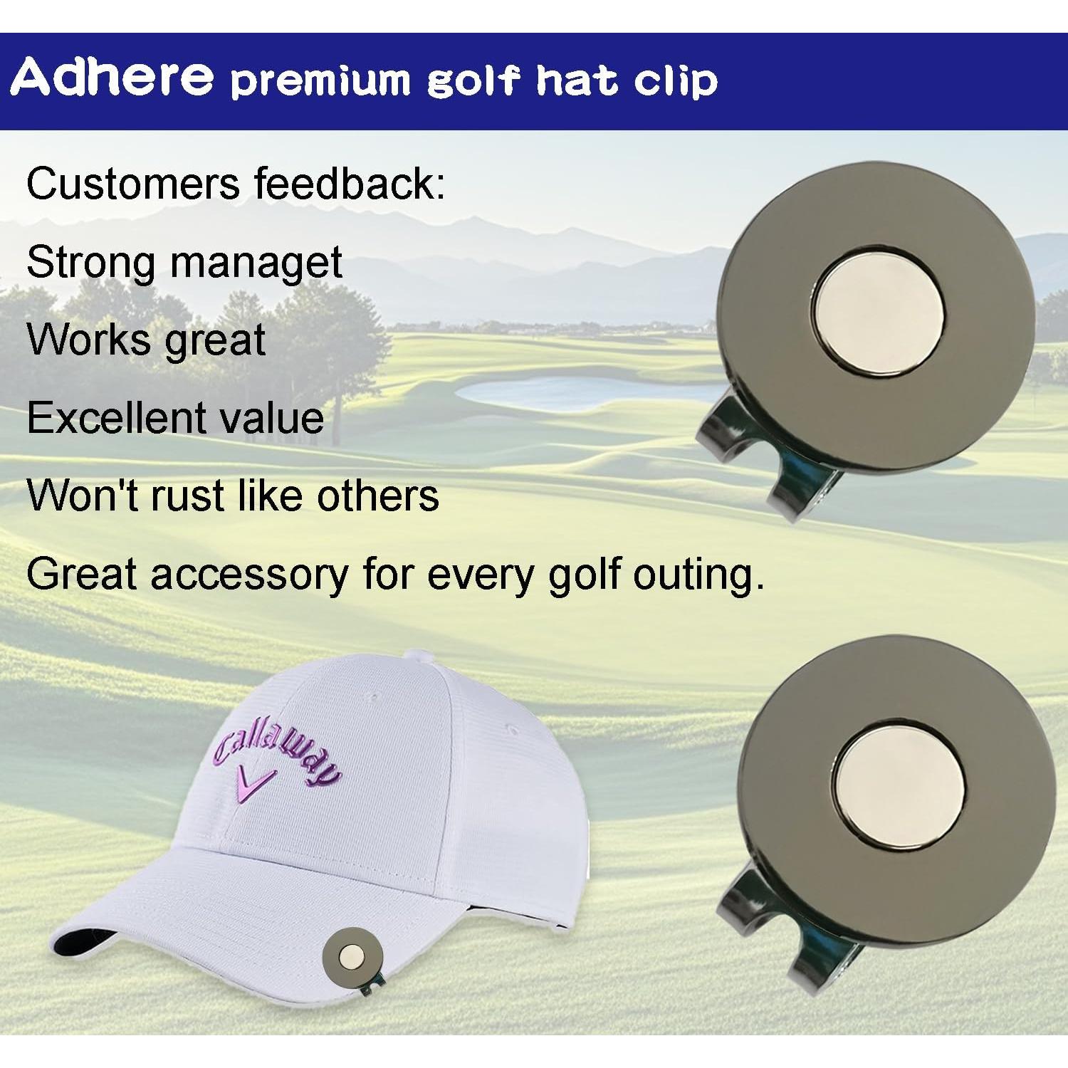 Clip de Gorra Adhere con Soporte Magnético para Golf