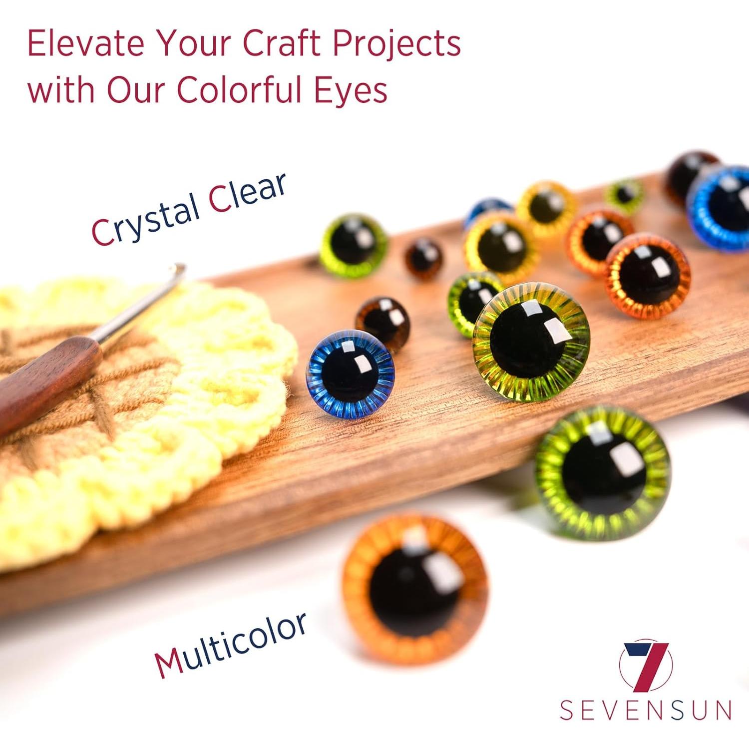 Set de Ojos de Seguridad SEVENSUN 172 Piezas 11mm-23mm