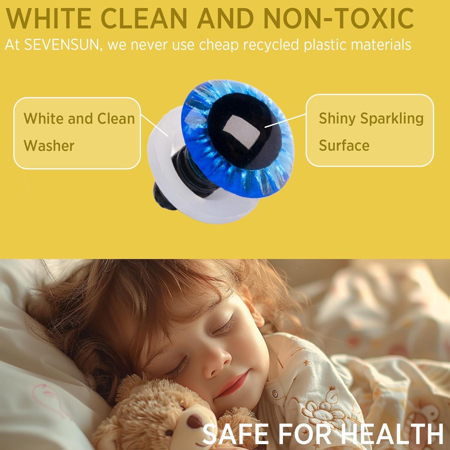 Set de Ojos de Seguridad SEVENSUN 172 Piezas 11mm-23mm