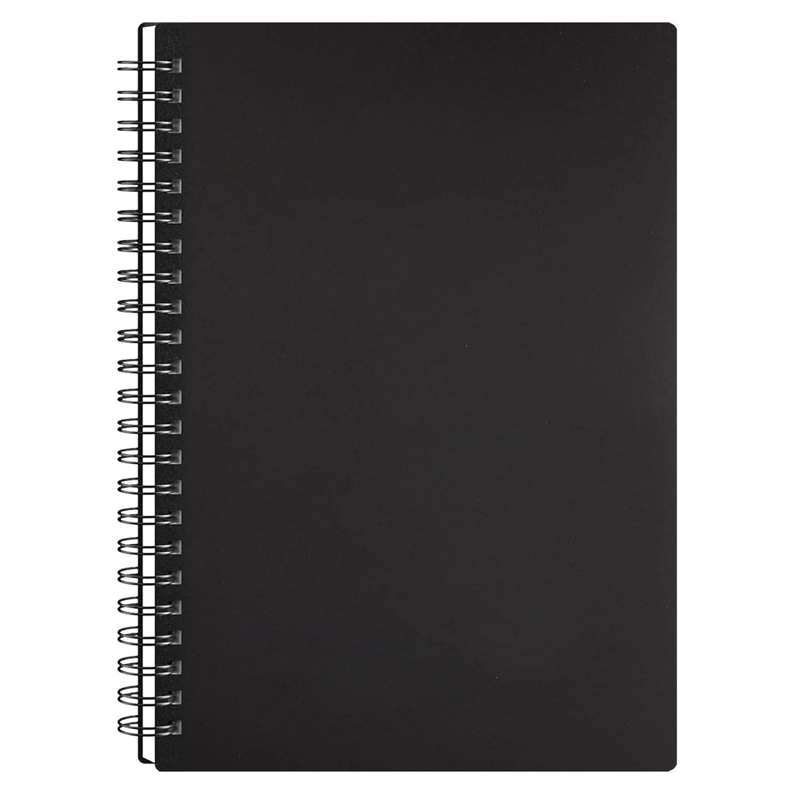 Cuaderno Espiral A5 Surard Negro con Papel Grueso 80GSM