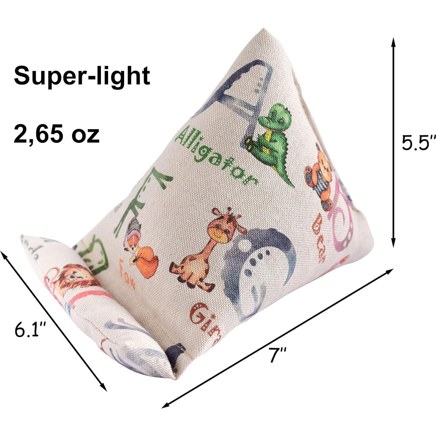 Soporte de Almohada para Teléfono Hecho a Mano - Wedge 17.78x15.49x13.97cm