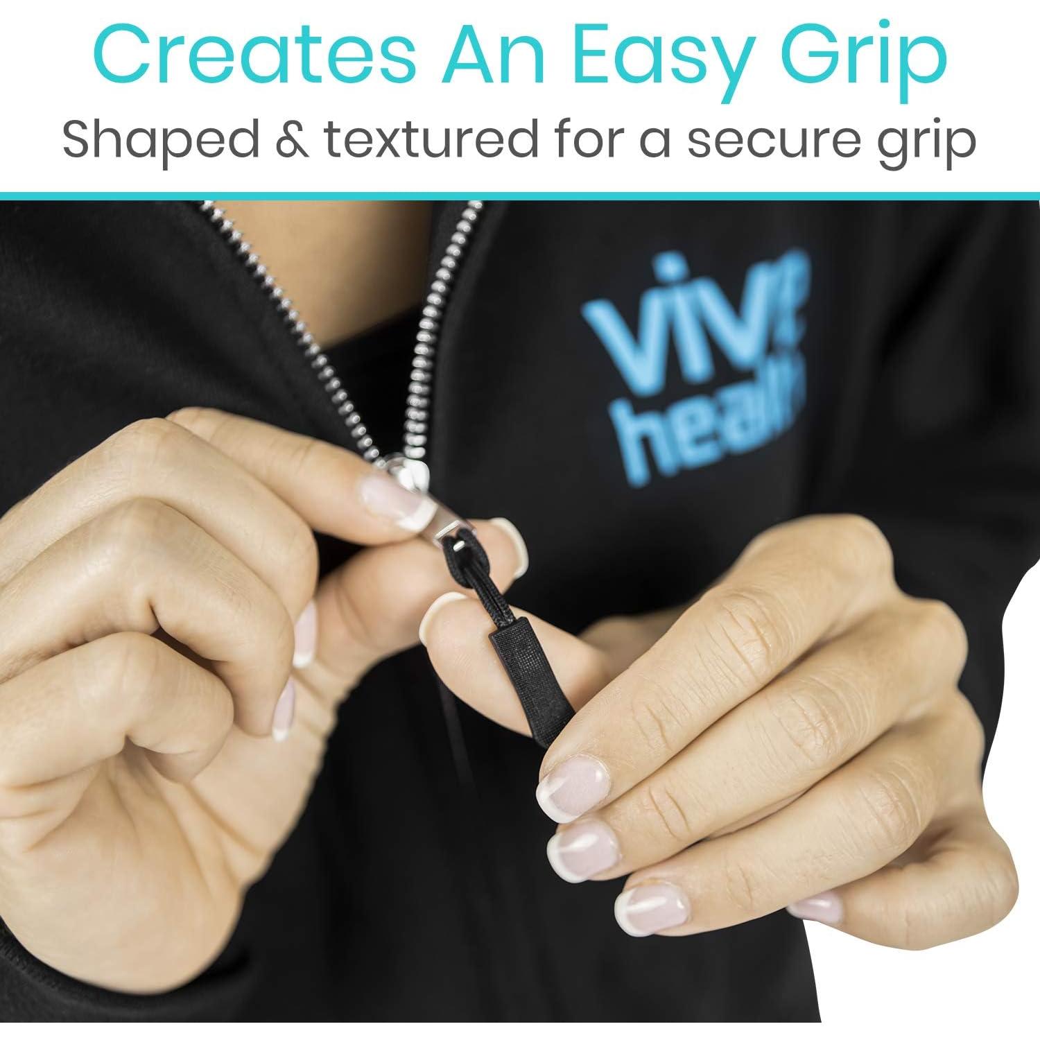 Tiradores de Cremallera Vive - Paquete de 10 Piezas Negros