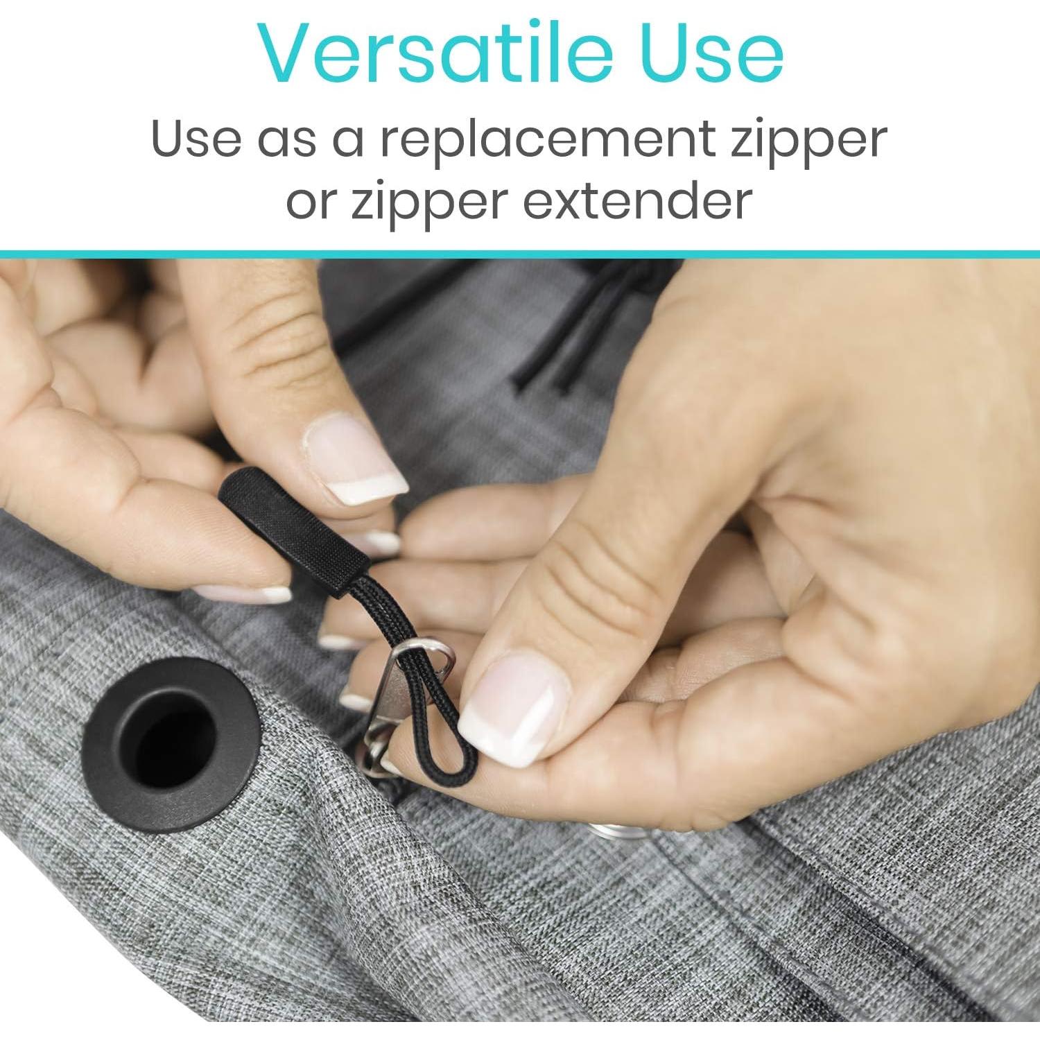 Tiradores de Cremallera Vive - Paquete de 10 Piezas Negros