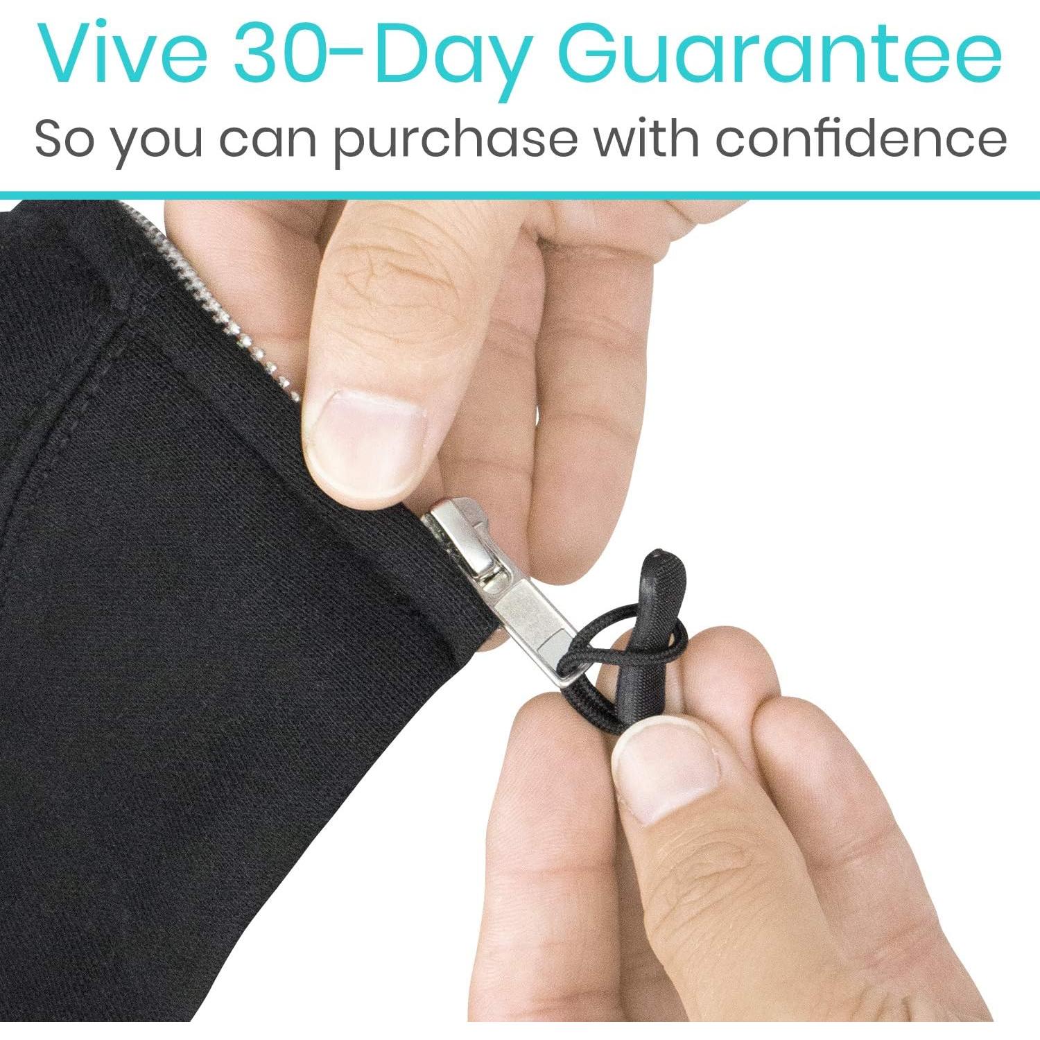 Tiradores de Cremallera Vive - Paquete de 10 Piezas Negros