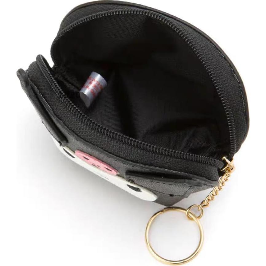 Monedero Kawaii Mannga Negro 10x4.5x6.5cm con Llavero
