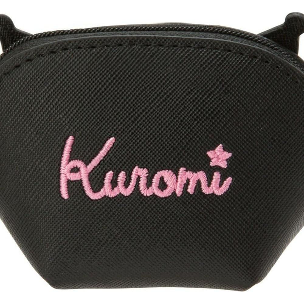 Monedero Kawaii Mannga Negro 10x4.5x6.5cm con Llavero