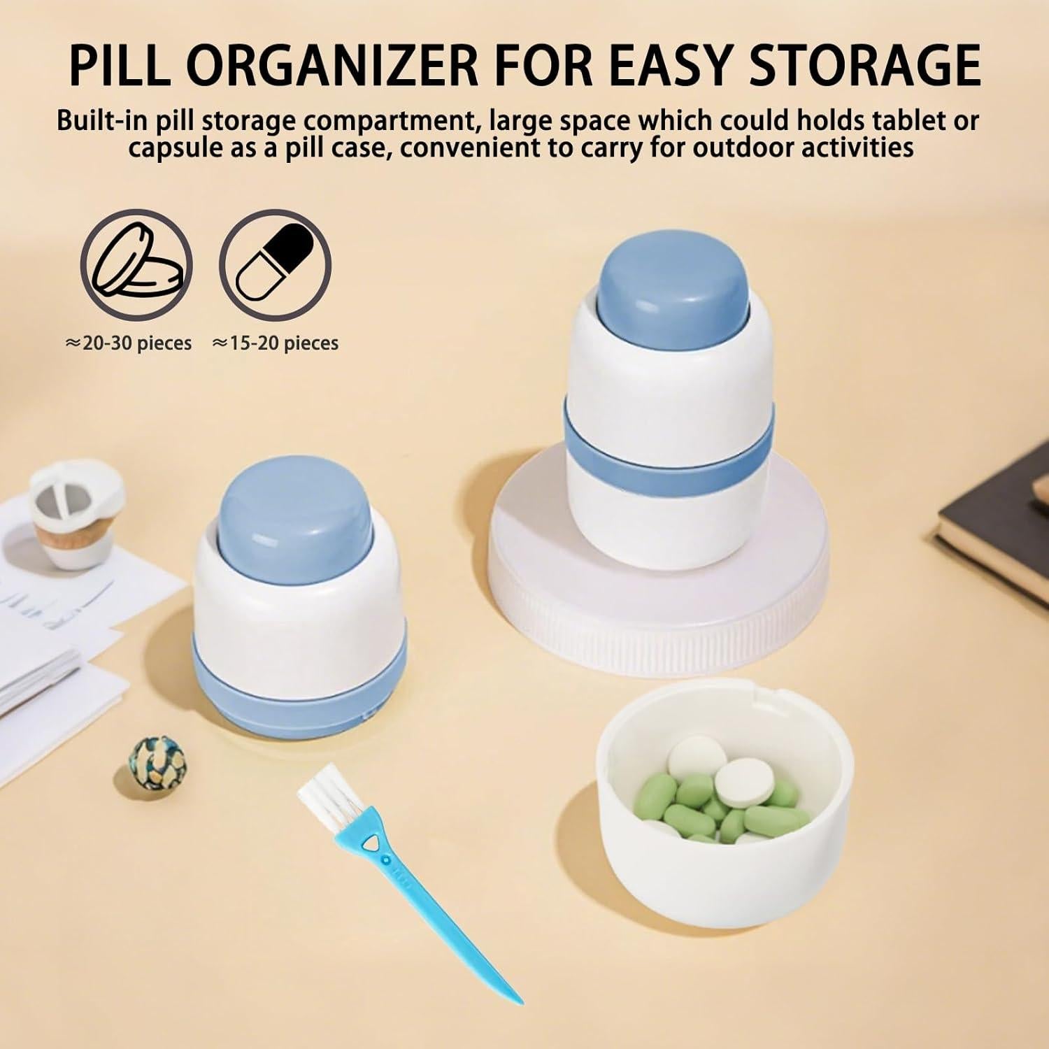 Cortador de Pastillas Yuxiu Tech 3 en 1 con Cuchilla de Acero Inoxidable