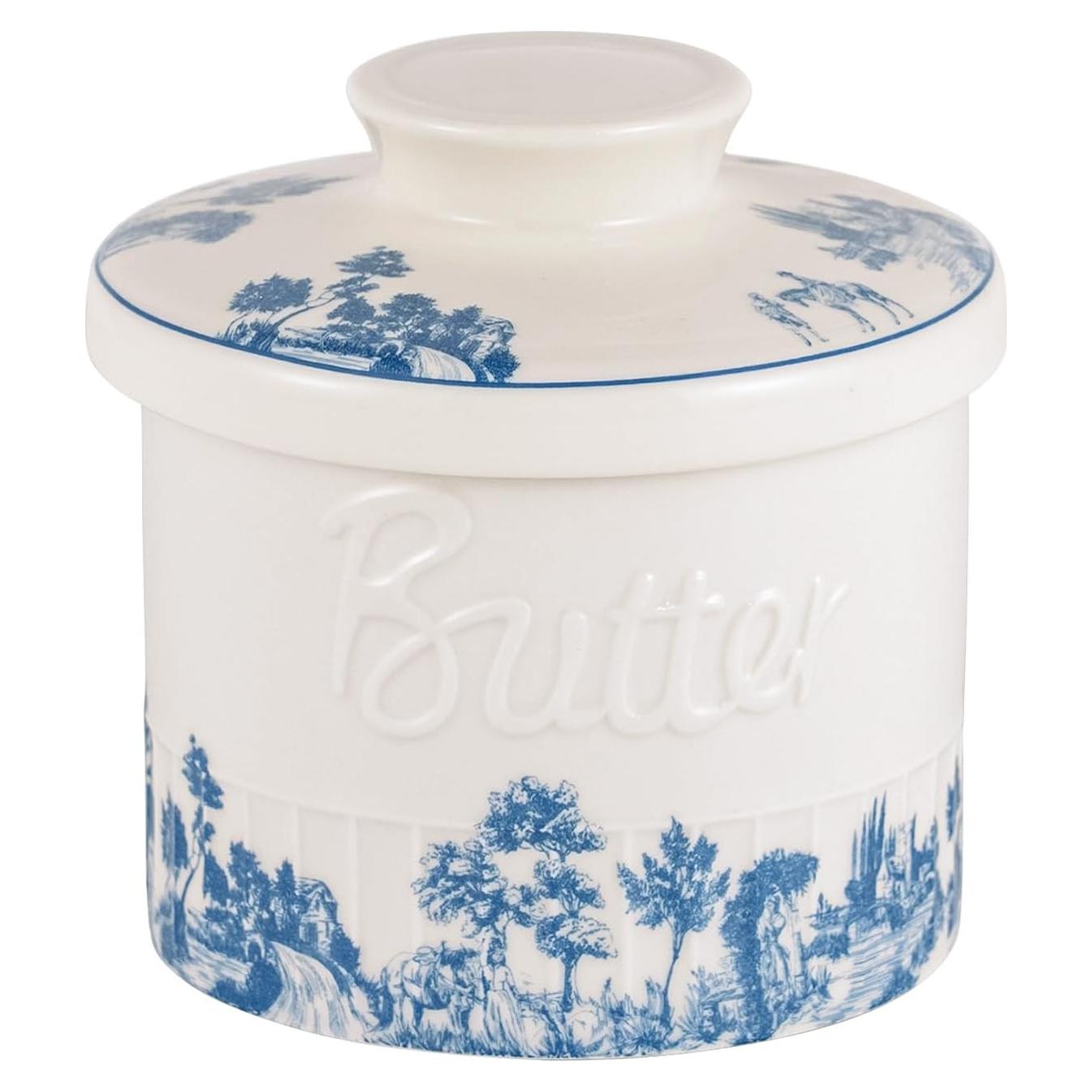 Tazón de Mantequilla TEATALK Cerámica 150g con Tapa Hermética