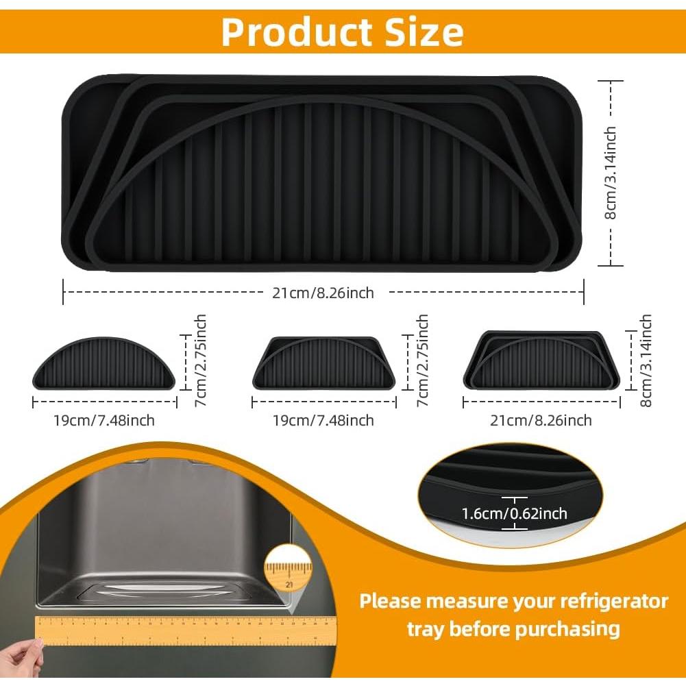 Bandeja de Goteo de Silicona para Refrigerador Aolso 53x20 cm
