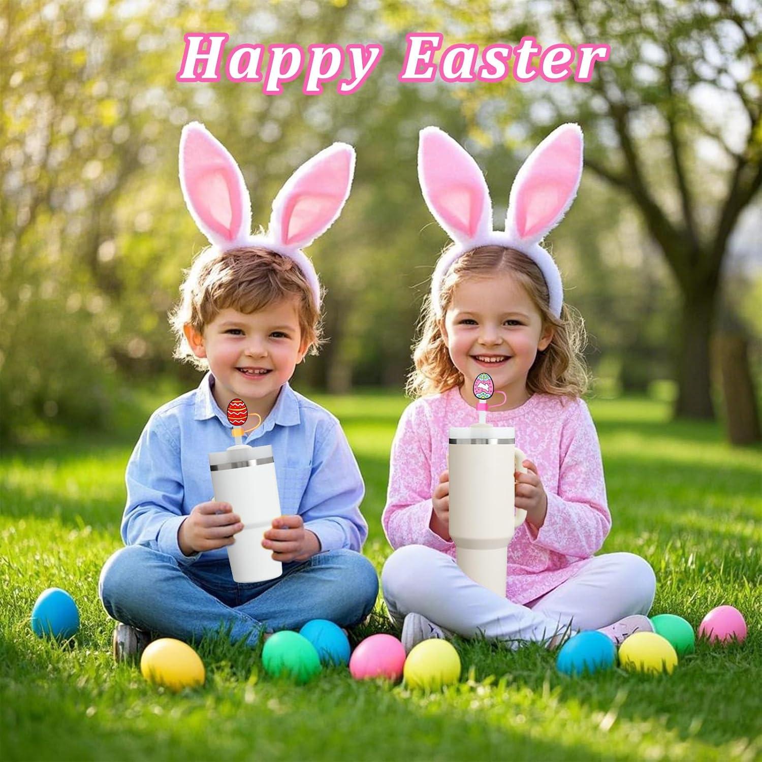 Tapones para Pajitas de Pascua Mity Rain 12 Pcs Silicona 10mm