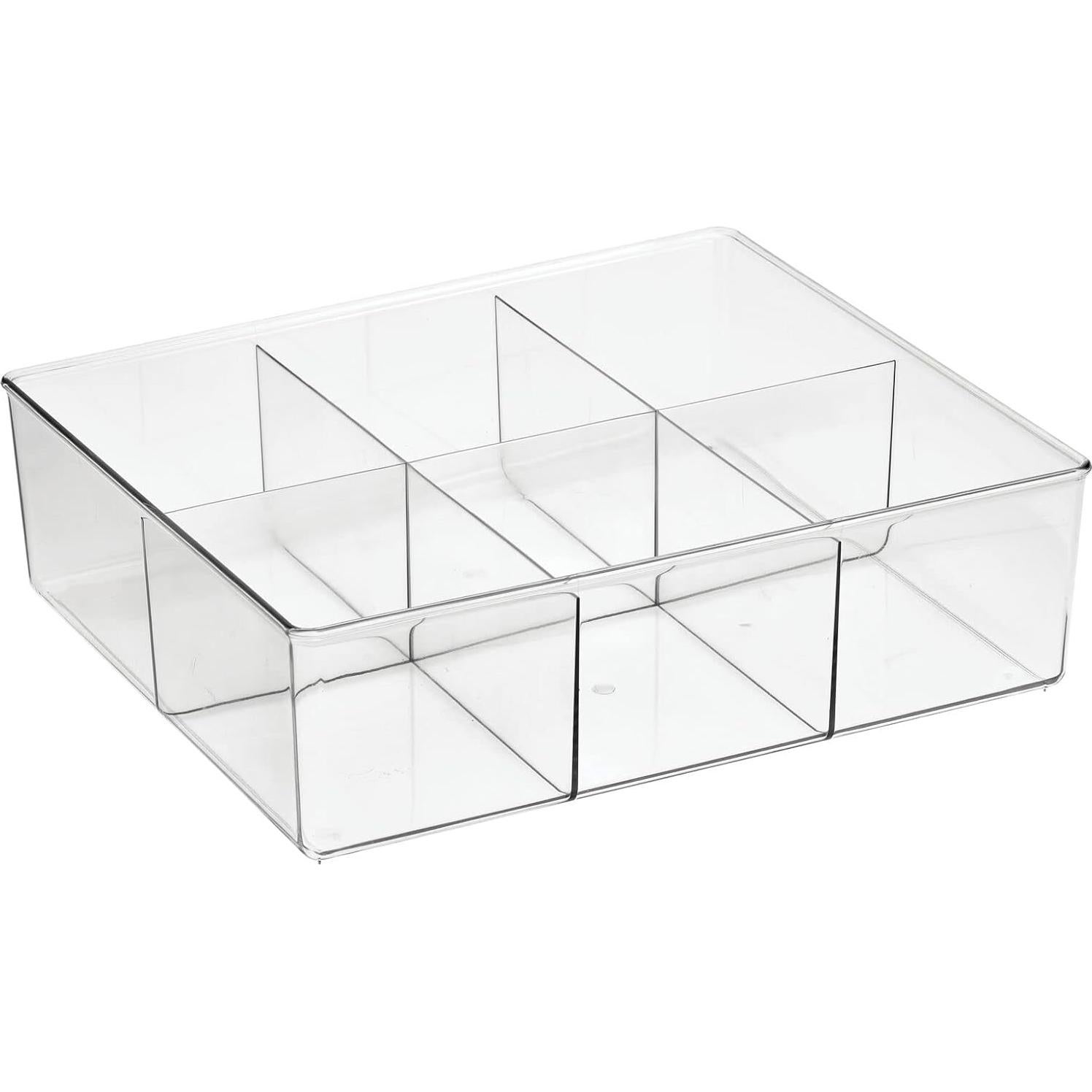 Organizador de Cajón mDesign 6 Compartimentos Transparente