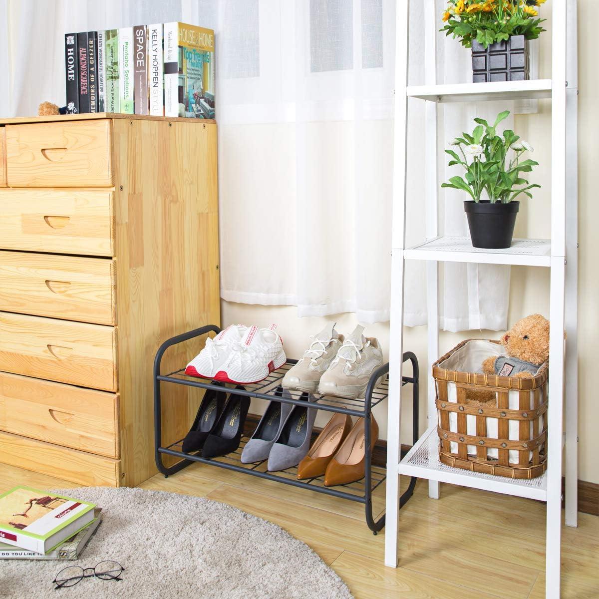 Estante de Zapatos MAX Houser 2 Niveles Metal Gunmetal