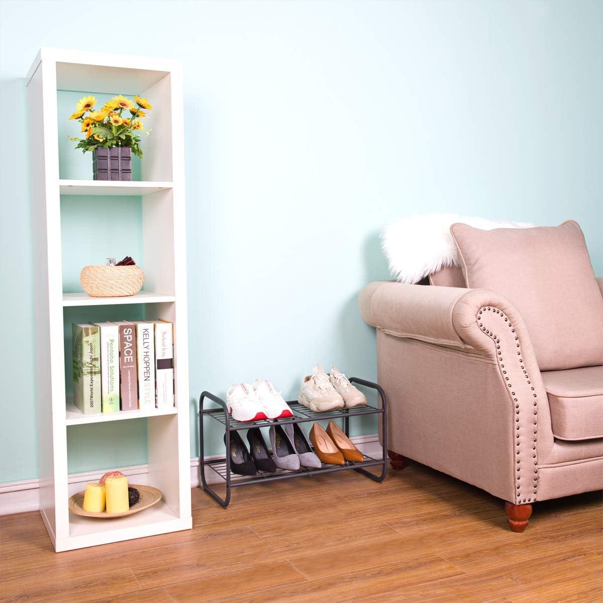 Estante de Zapatos MAX Houser 2 Niveles Metal Gunmetal