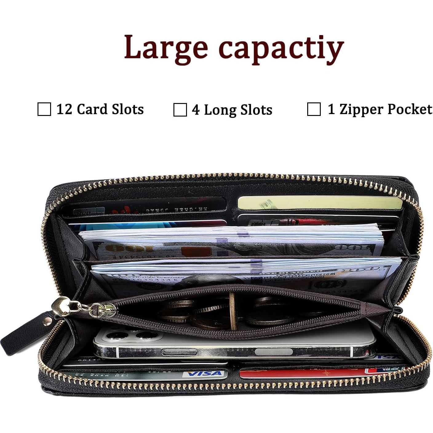 Cartera de Mujer AnnabelZ Larga con Bloqueo RFID 19x10 cm