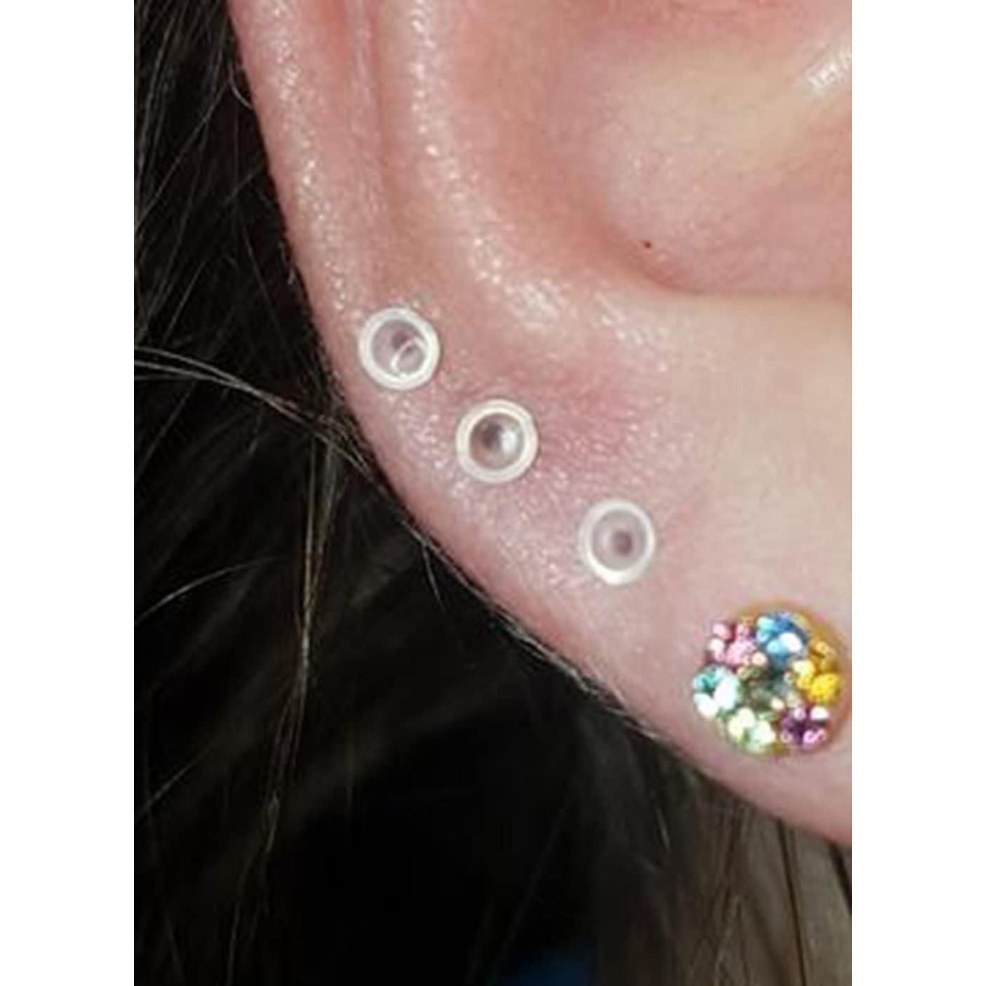 Pendientes Hipoalergénicos Kridzisw 20G Transparentes 30 Pcs