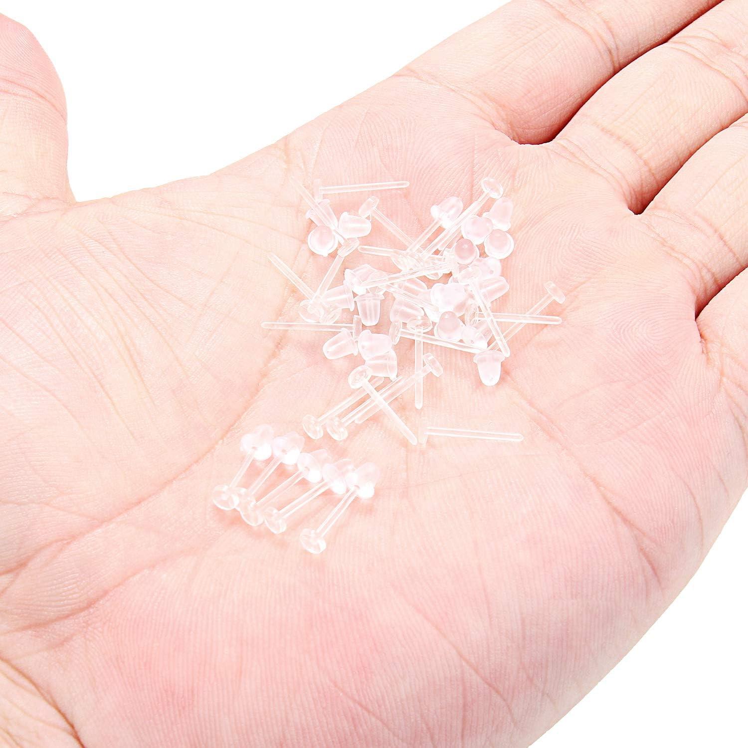 Pendientes Hipoalergénicos Kridzisw 20G Transparentes 30 Pcs