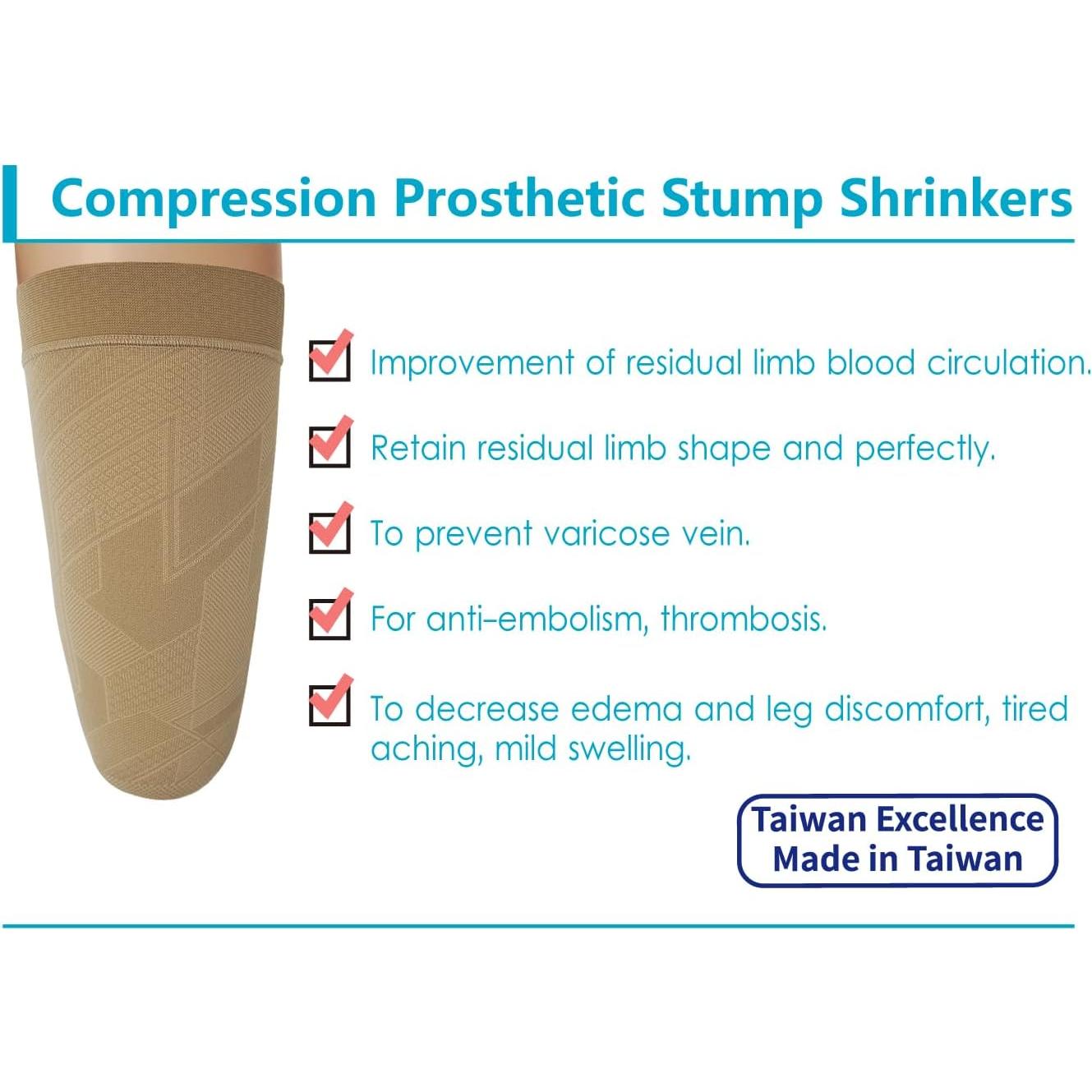 Reductor de muñón protésico JianiMed M 35cm Compresión 20-30 mmHg