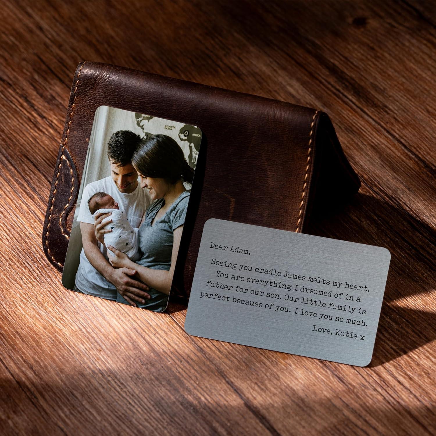 Tarjeta de Cartera Personalizada Metal Con Amor de Julie 8.4x5.2cm