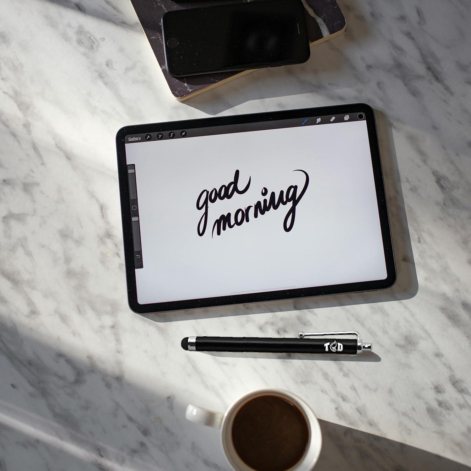 Conjunto de 10 bolígrafos stylus TCD - Capacitivo universal negro