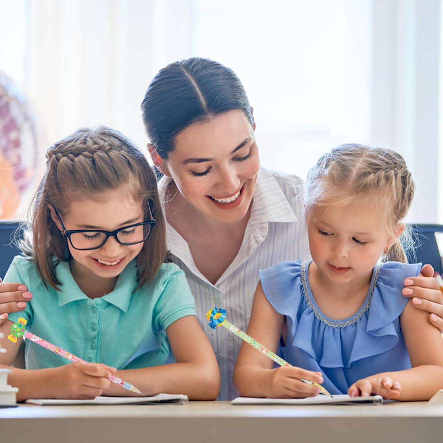 Lápices Lindos DIYASY con Borradores Animales - 28 Pcs