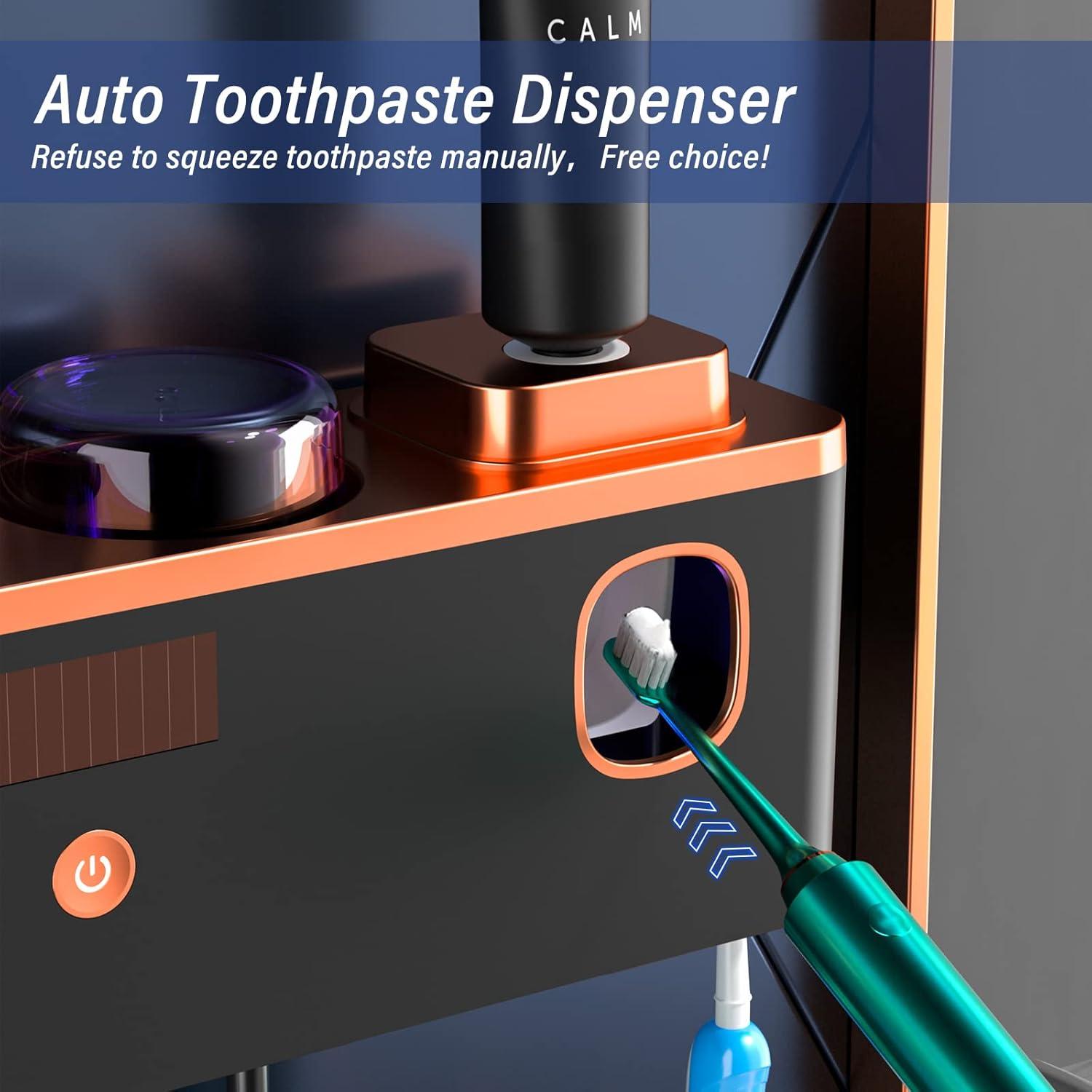 Soporte de Cepillos de Dientes Bailinna con Dispensador Solar