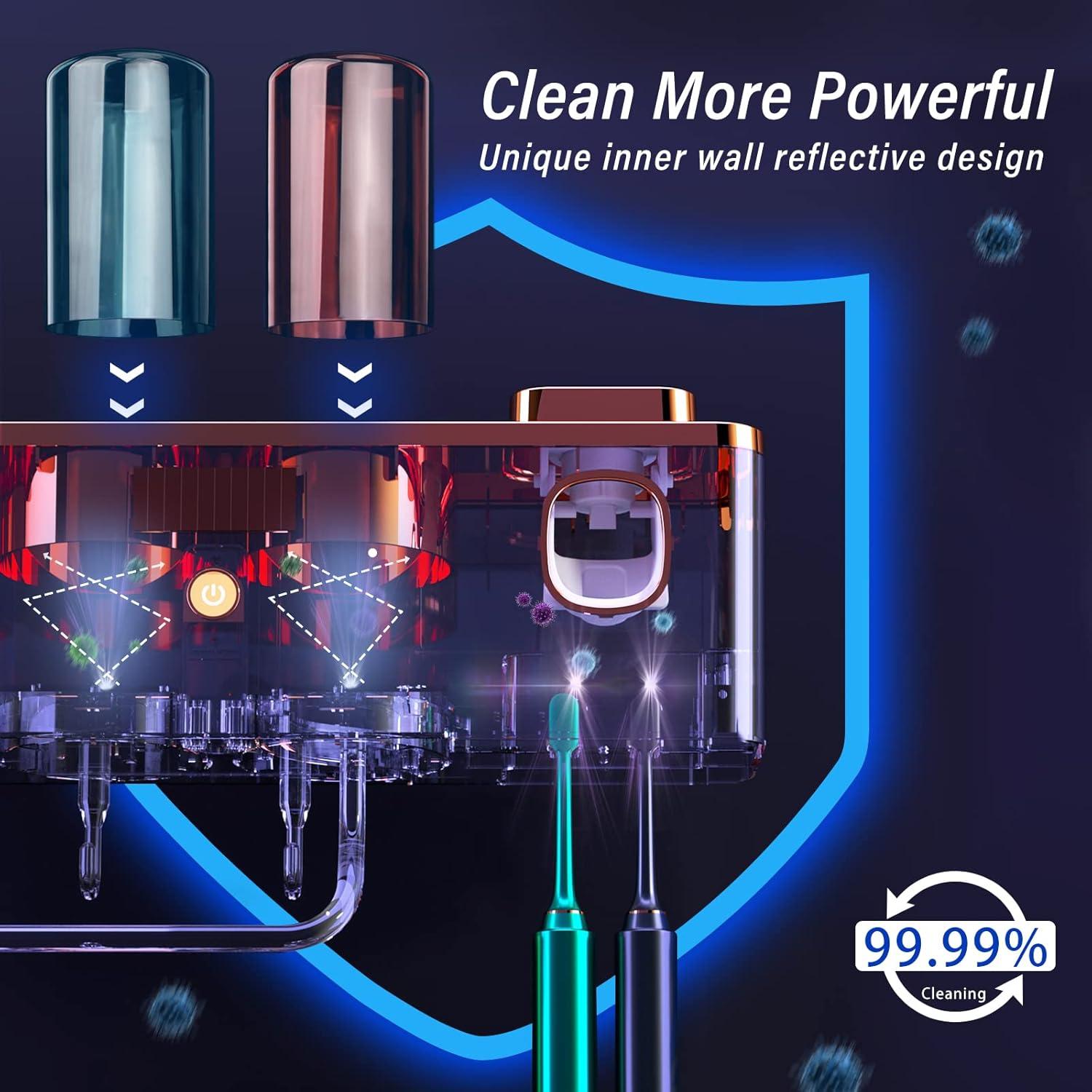 Soporte de Cepillos de Dientes Bailinna con Dispensador Solar