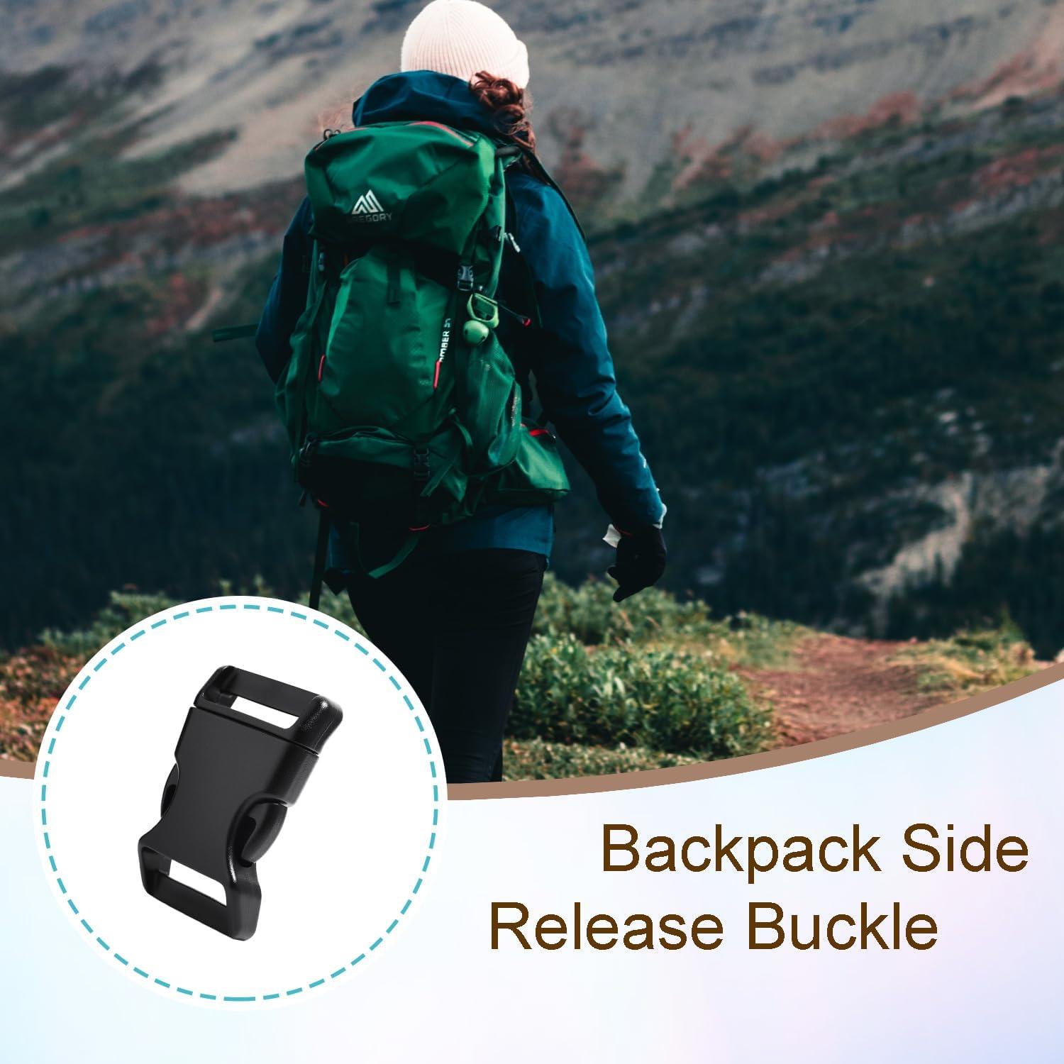 20 Hebillas de Liberación Lateral Plástico POM 1" Negro