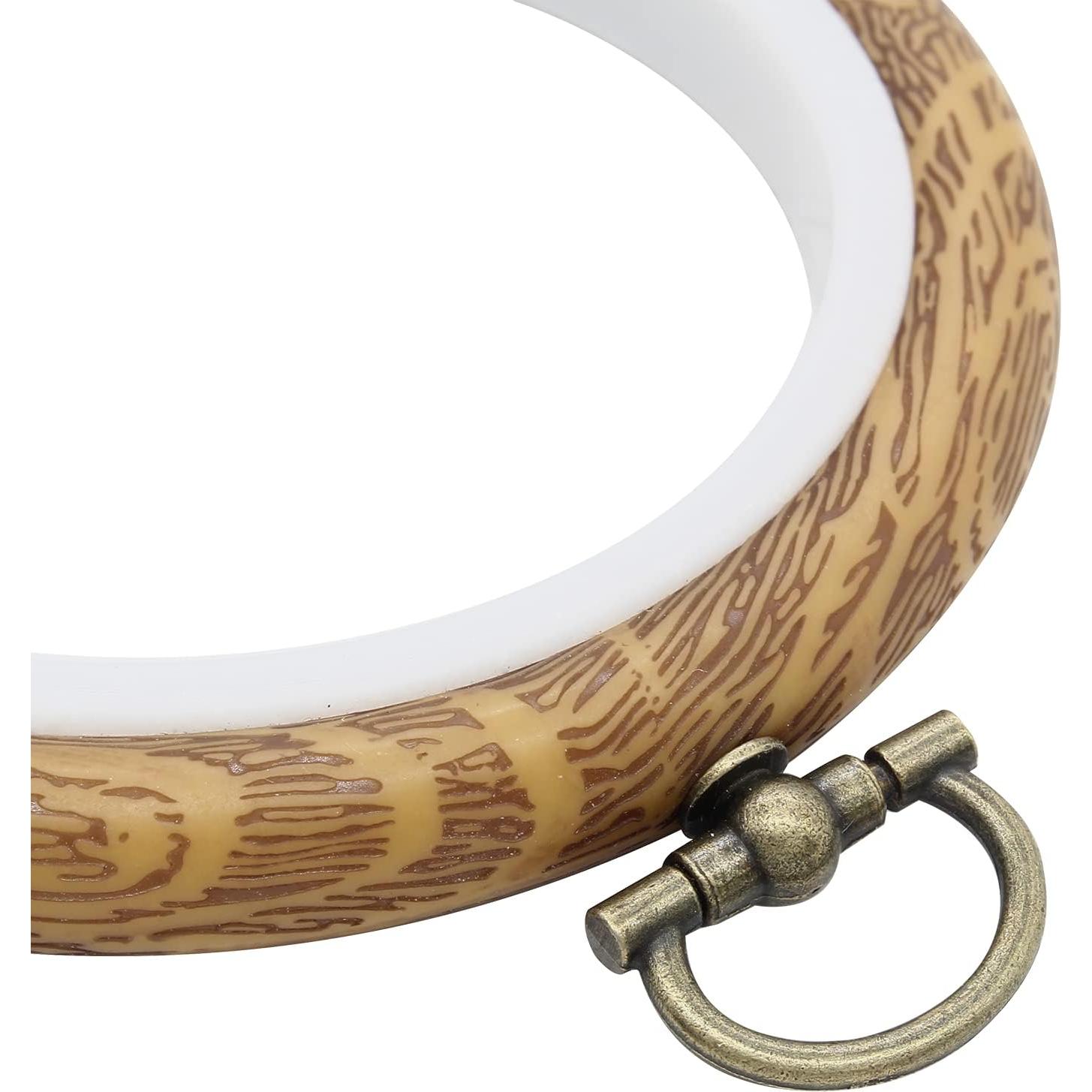 Kyuionty Paquete de 3 Aros de Bordado Redondos 8 cm