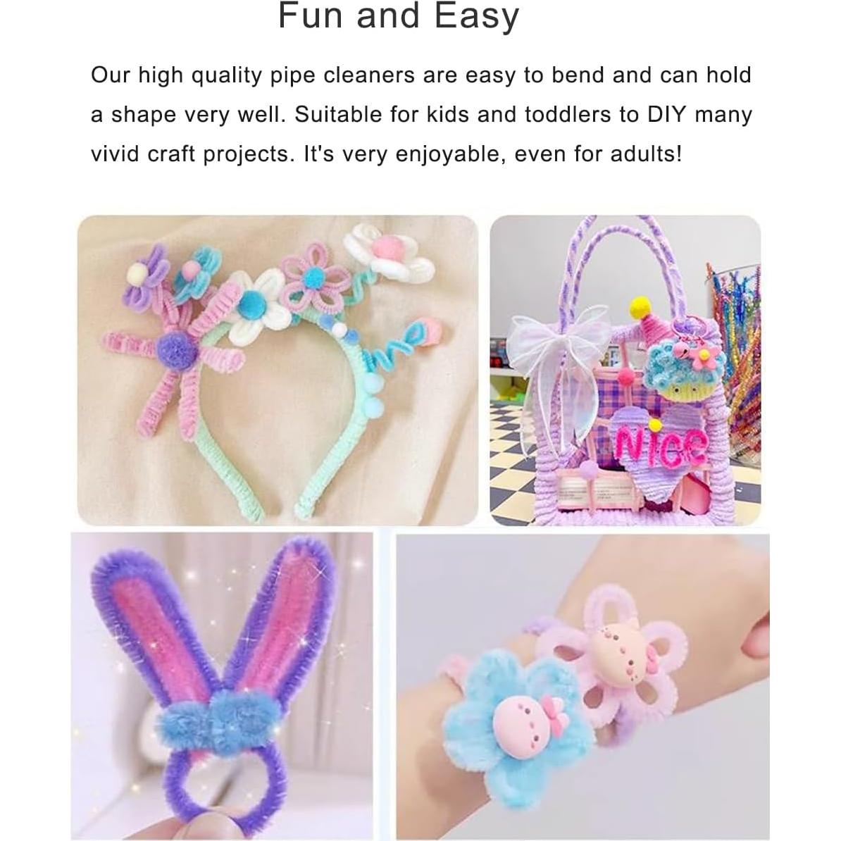 Limpiapipas Azules Chenille 100 Piezas 30 cm 6 mm DIY