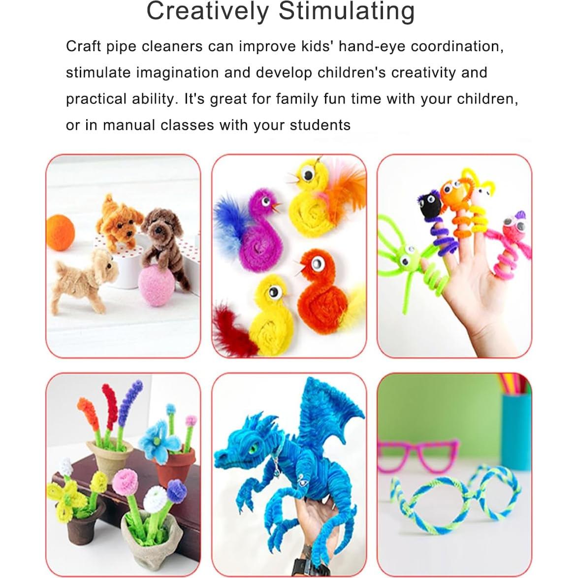 Limpiapipas Azules Chenille 100 Piezas 30 cm 6 mm DIY