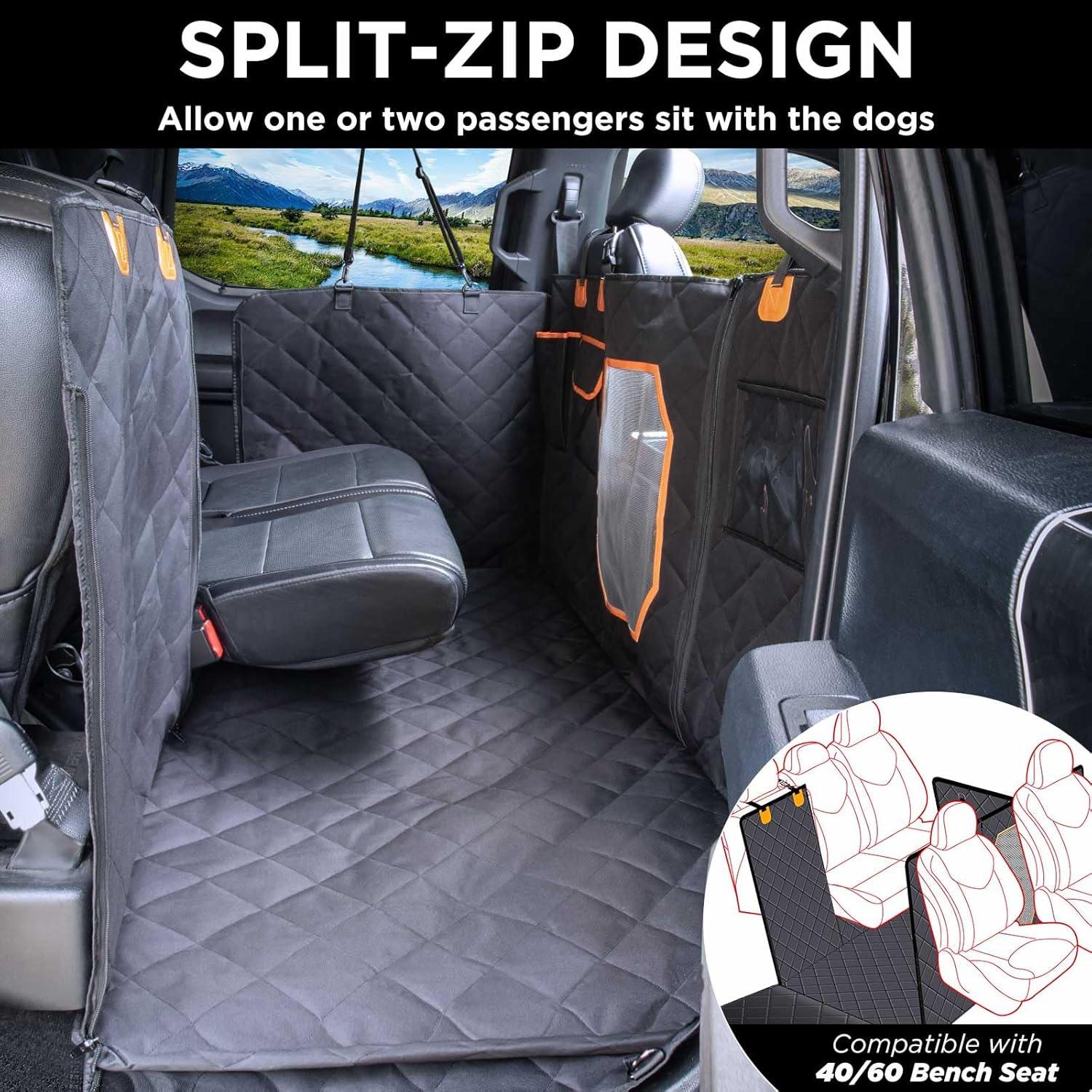 Cubierta de Asiento para Perros ITNAST XL Impermeable Negro