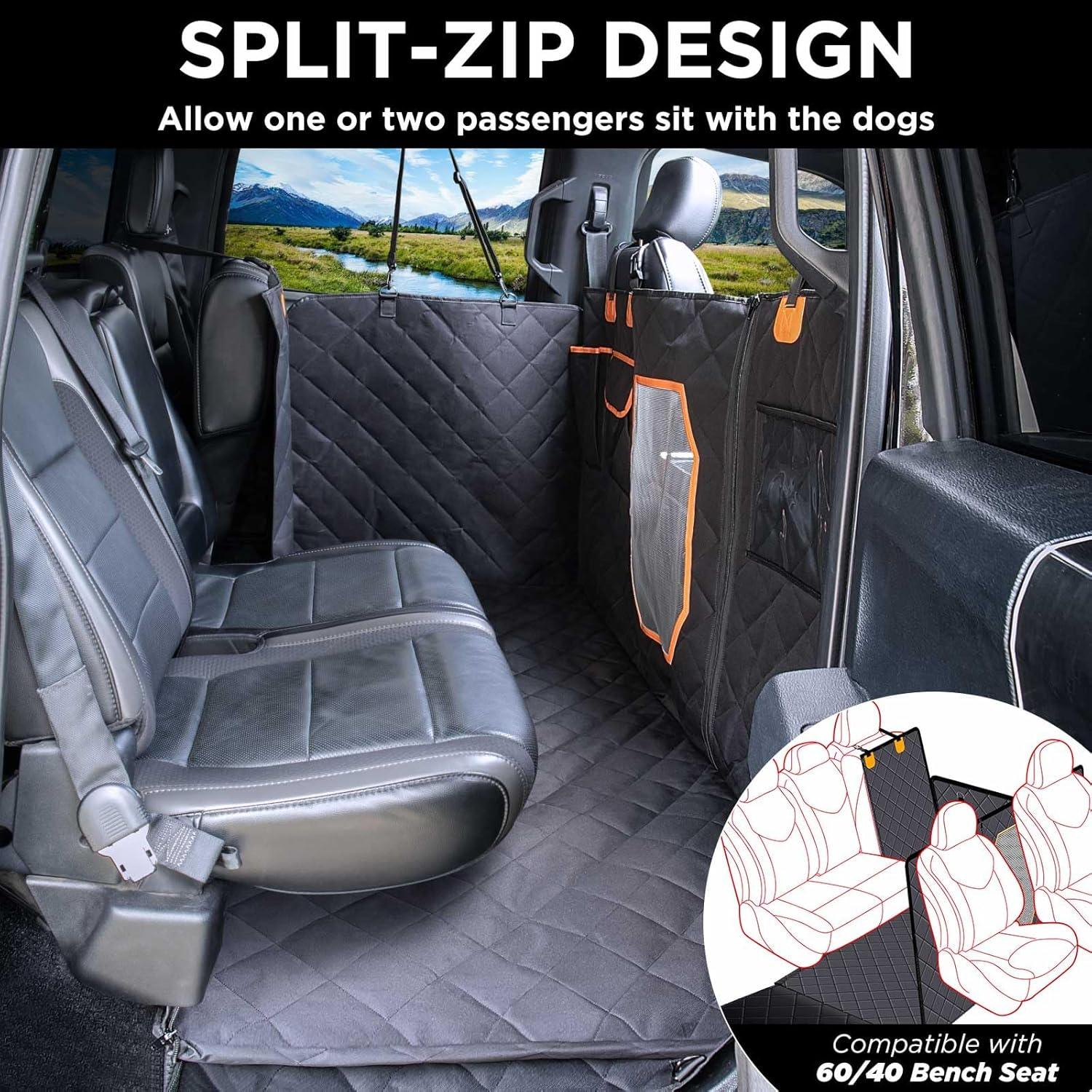 Cubierta de Asiento para Perros ITNAST XL Impermeable Negro