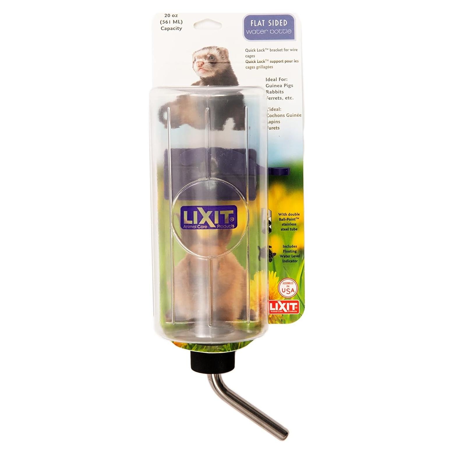 Botella de Agua Lixit Quick Lock 591ml para Mascotas Pequeñas