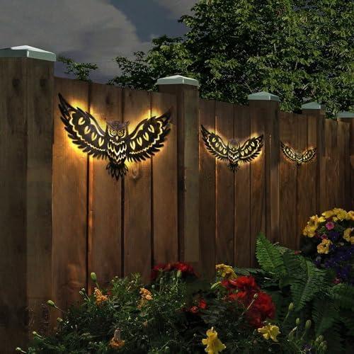 Luz Solar de Pared en Forma de Búho DIINOR 49.8x24.4cm