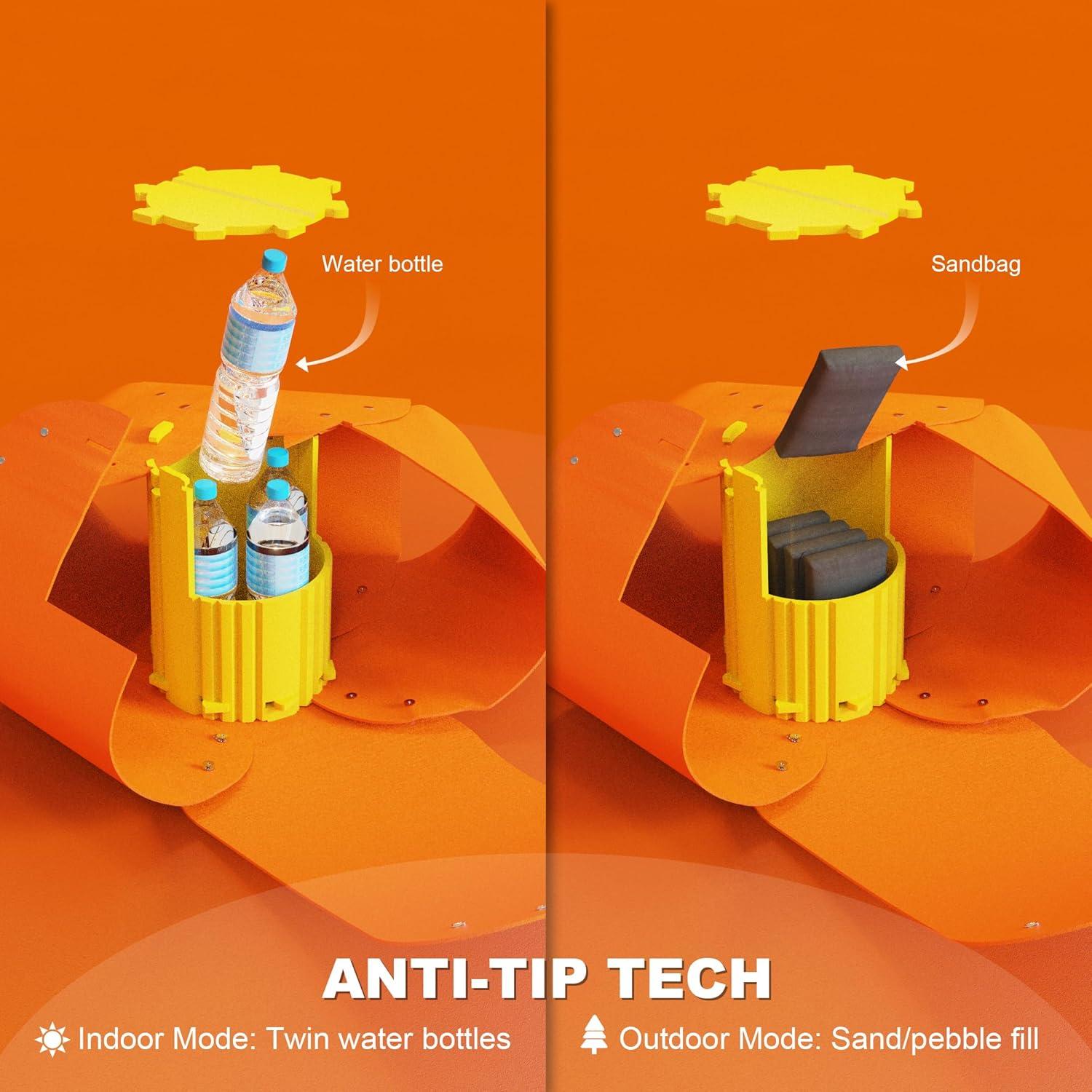 Túnel para Gatos Spring Blossoms Naranja Ámbar 64.5x29cm