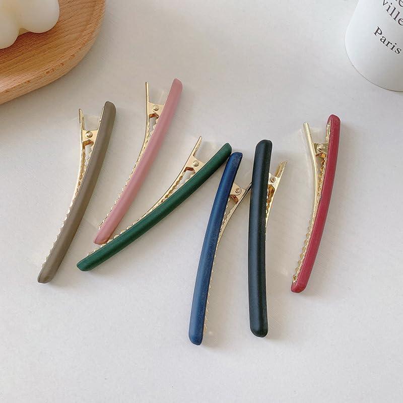 4 Clips de Pelo Tipo Cocodrilo KINGWEDDING 9cm Colorido