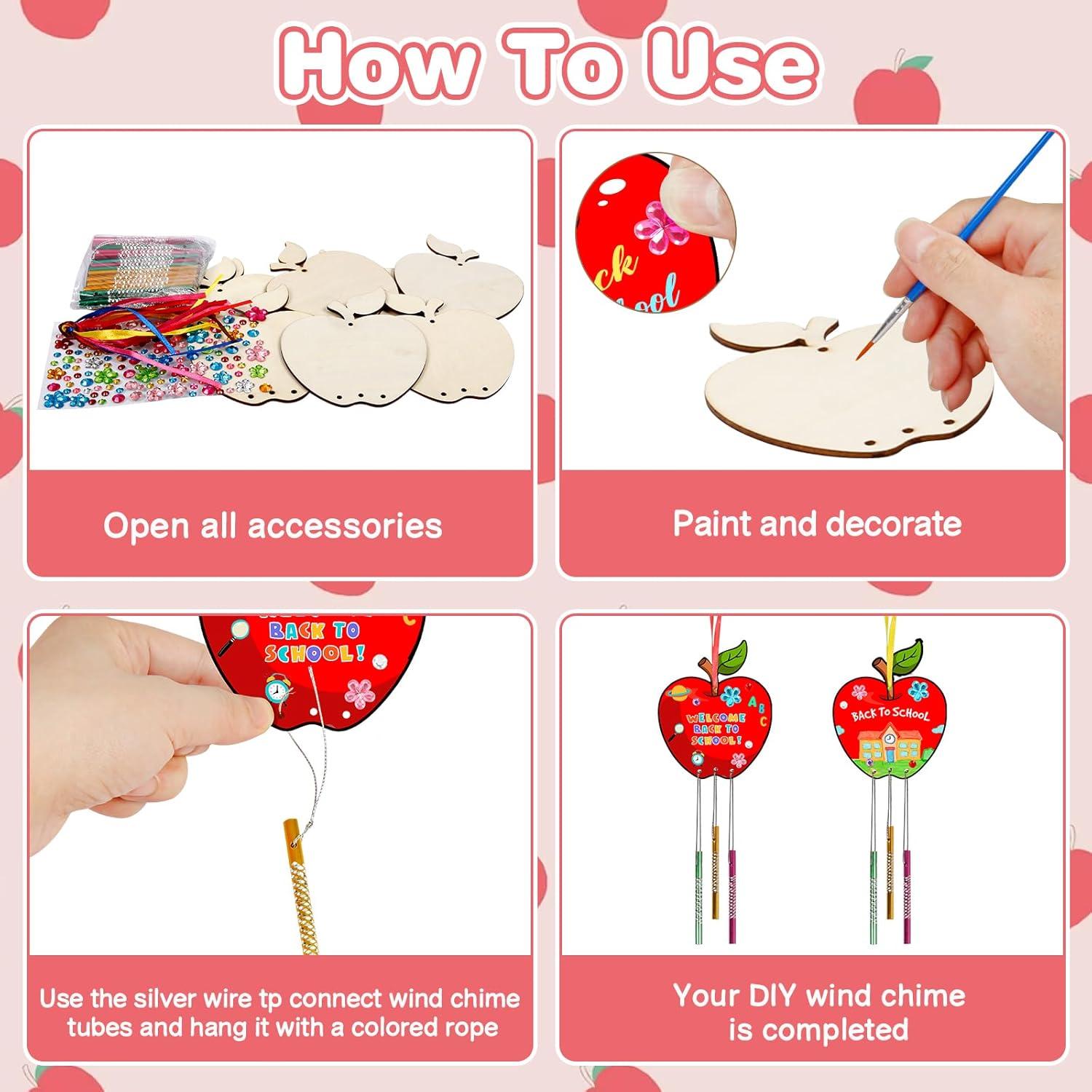 Kit de Campanas de Viento Fennoral para Niños - 9 Piezas DIY