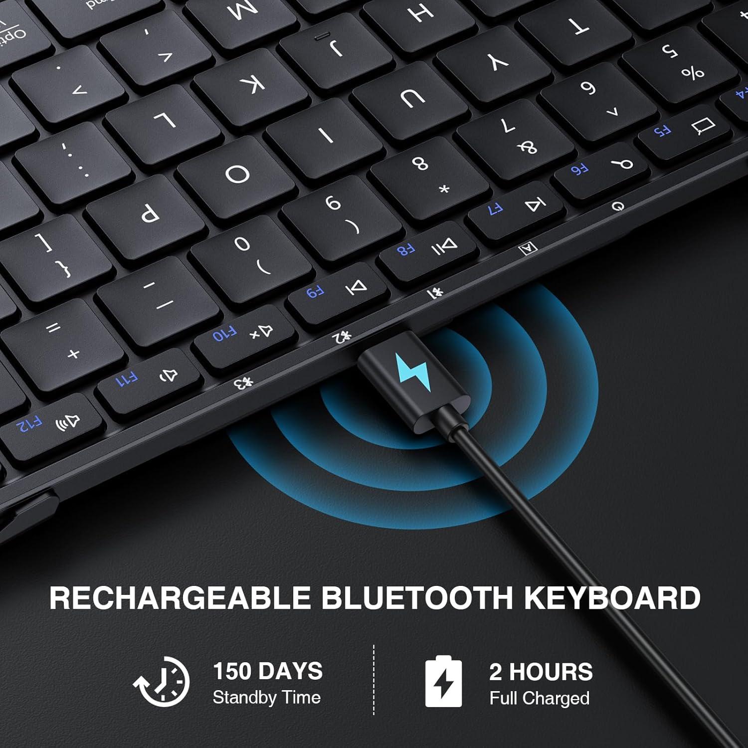 Teclado Bluetooth Plegable ProtoArc XK01 Inalámbrico Negro