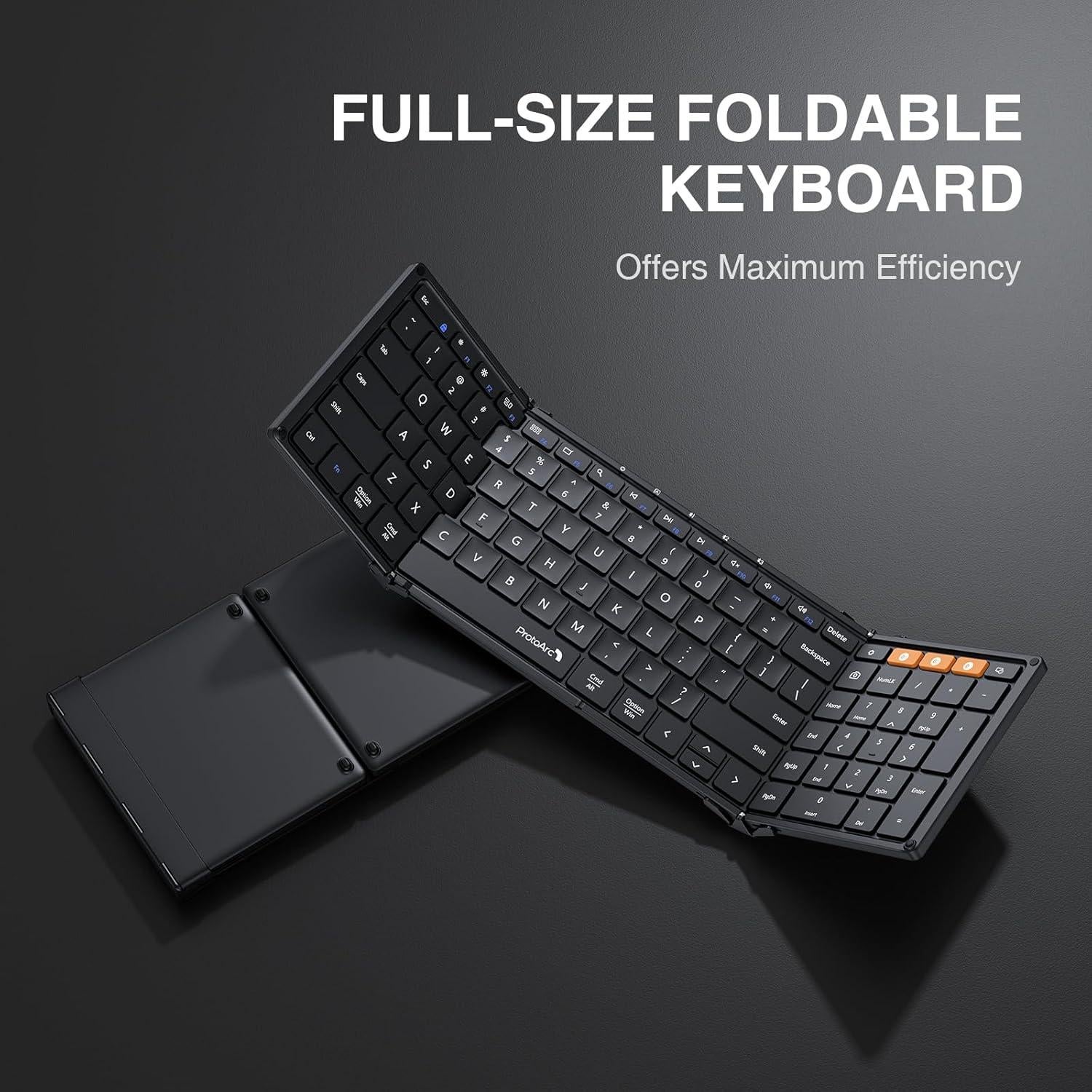 Teclado Bluetooth Plegable ProtoArc XK01 Inalámbrico Negro