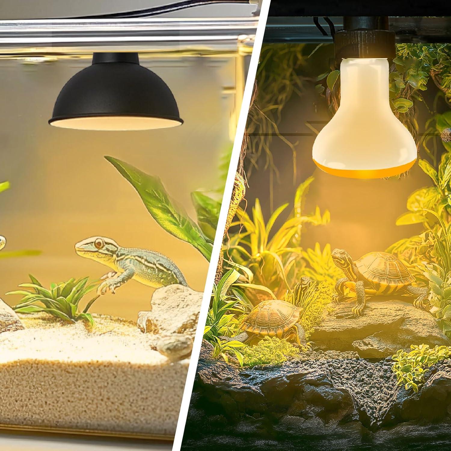 Paquete de 2 Bombillas de Calor Solar 75W Gxiietem para Reptiles